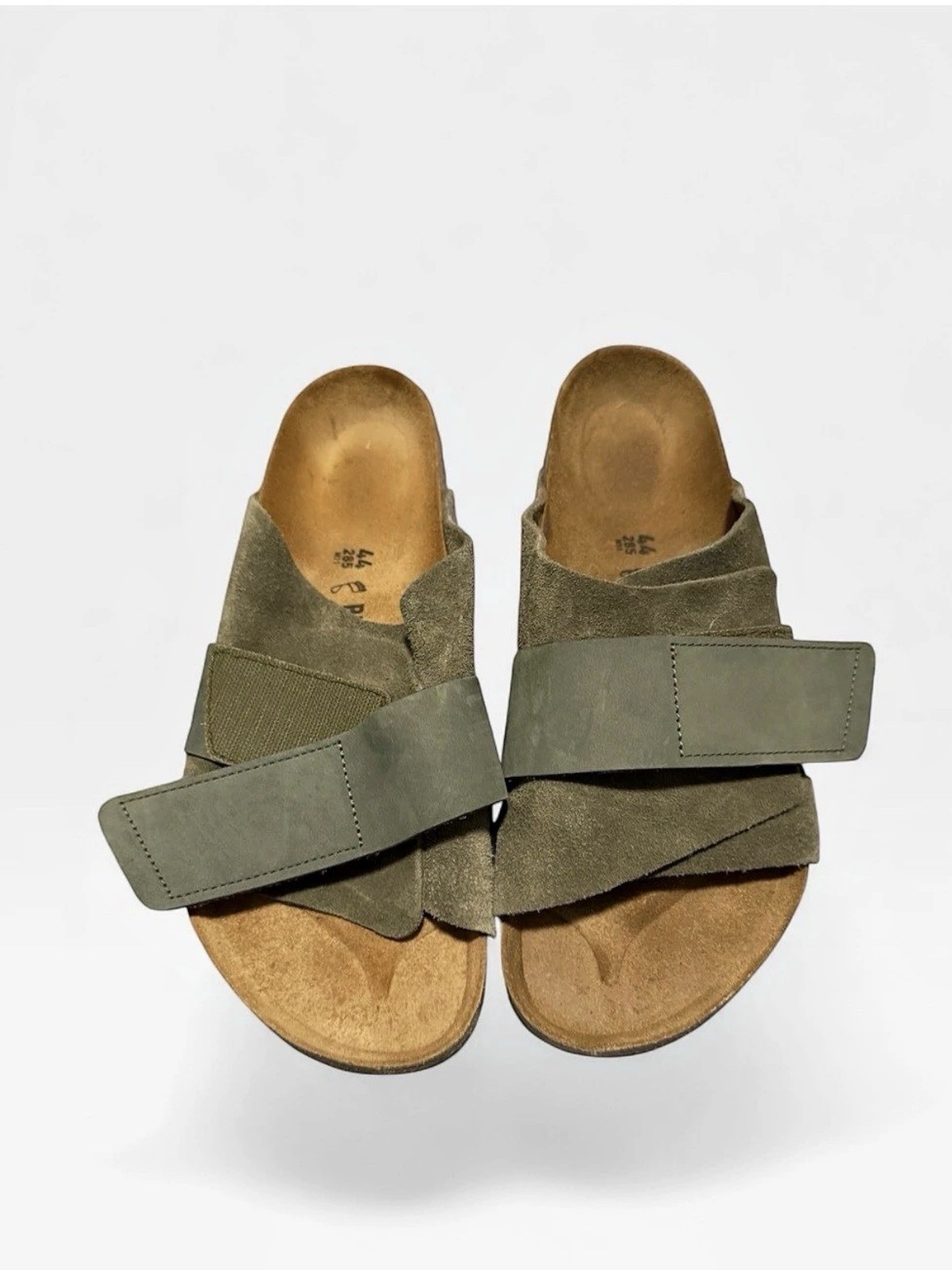 Birkenstock Kyoto Suede & Nubuck Slides – Thyme Green – Size EU 44 / US Men\'s 11