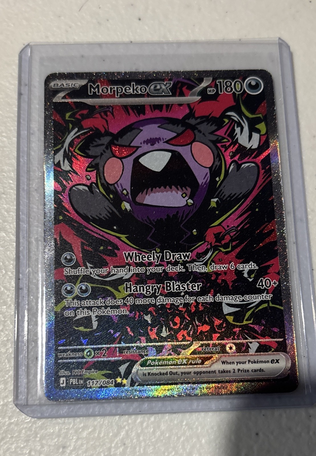 Morpeko ex 117/084 Me05: Pitch Black Holo