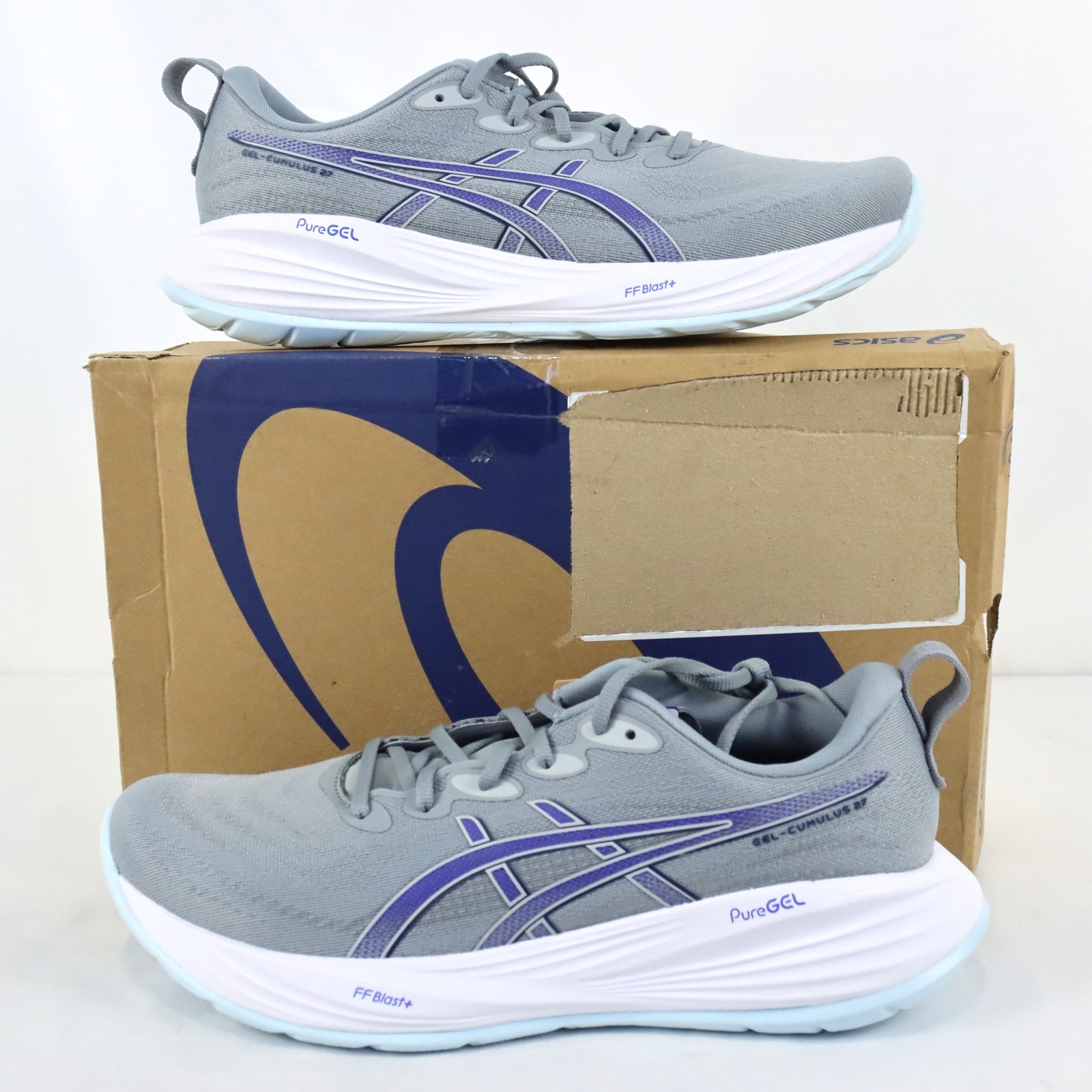 Asics GEL-CUMULUS 27 Sneakers In Gravel/Midnight Men\'s Size 11 - (1011B960-022)