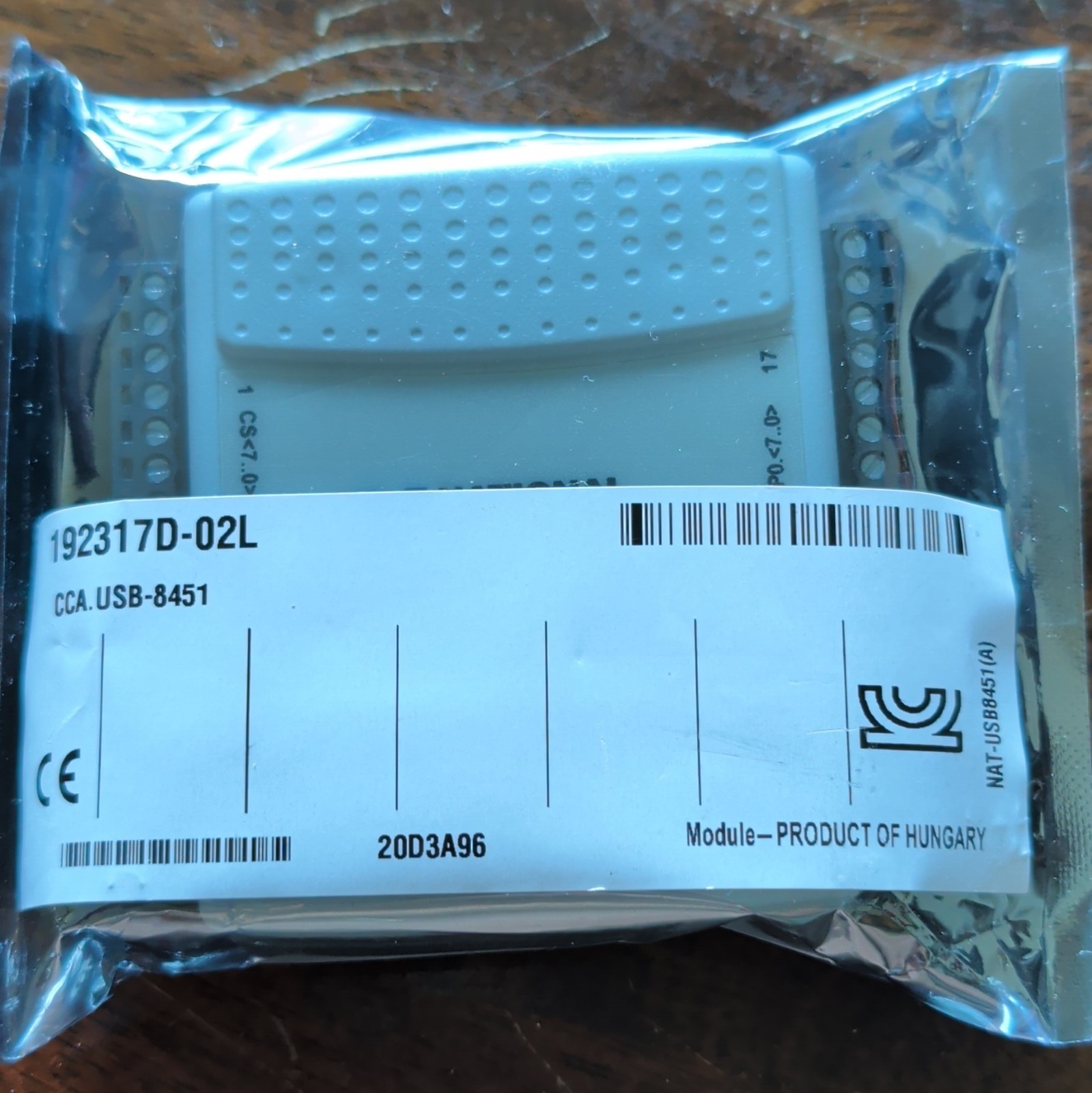 NI National Instruments USB-8451 I2C/SPI Interface DAQ Module 192317D-02L Sealed