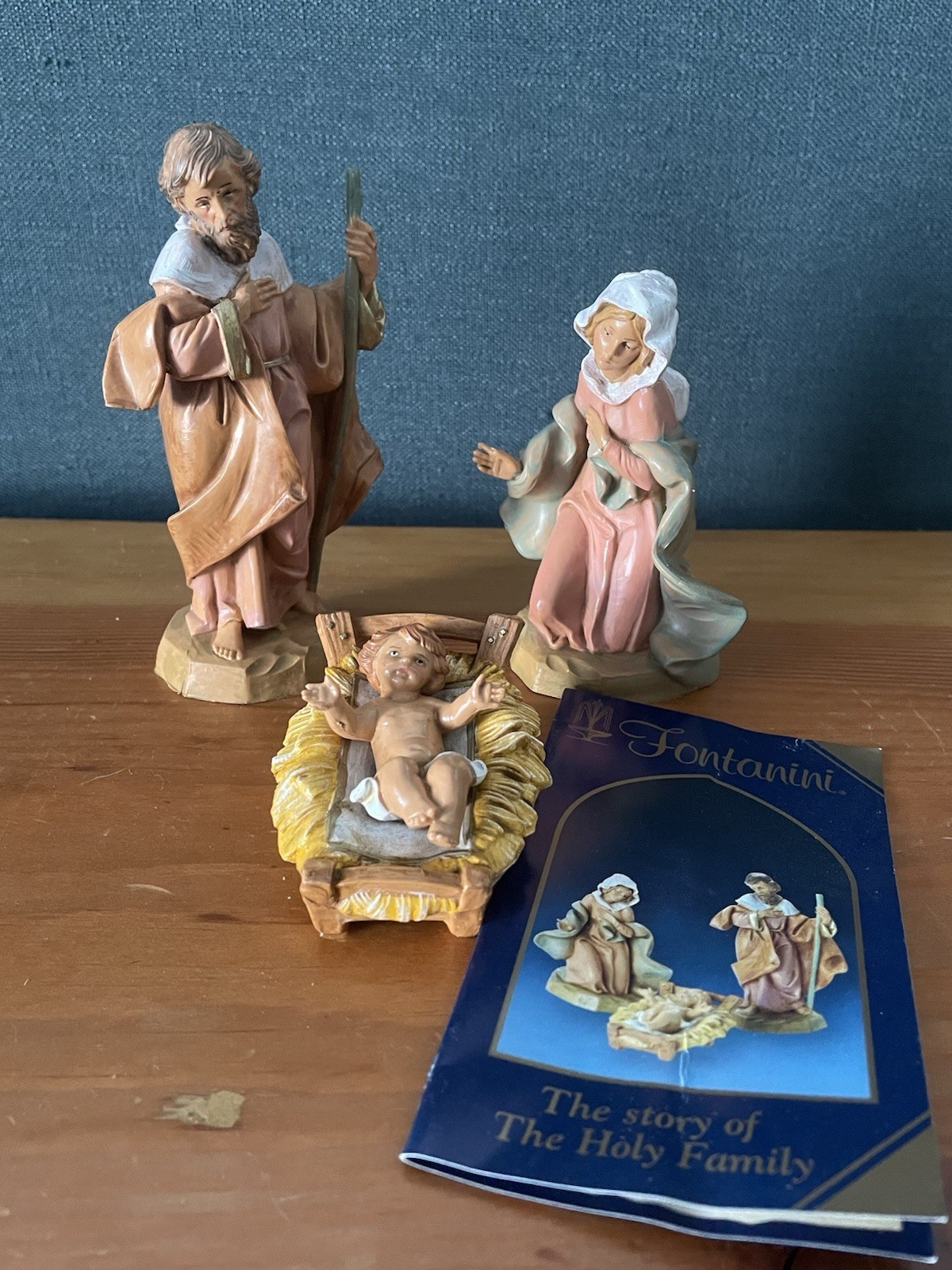 Vintage Fontanini 5” Nativity Mary Joseph & Jesus 1991 ITALY Vintage Fontanini 5” Nativity Mary Joseph & Jesus 1991 ITALY