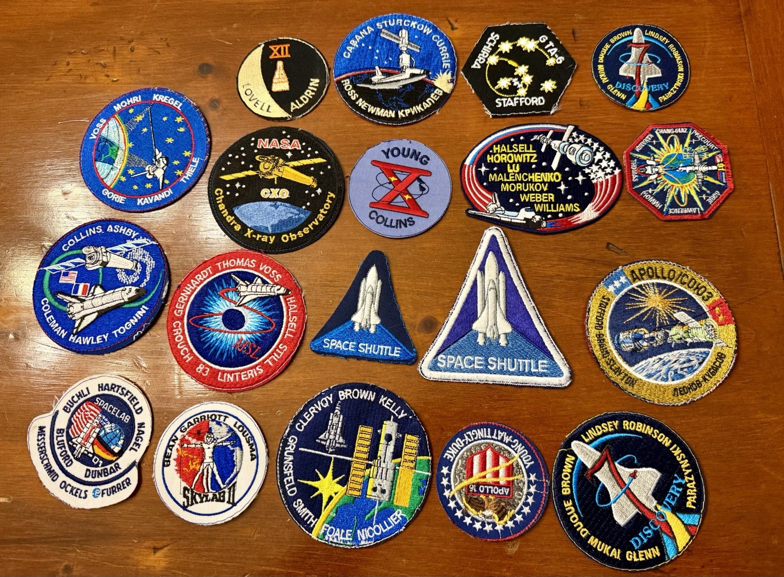 Vintage NASA Space Patches-Lot Of 19 Patches-Apollo, Challenger, Etc