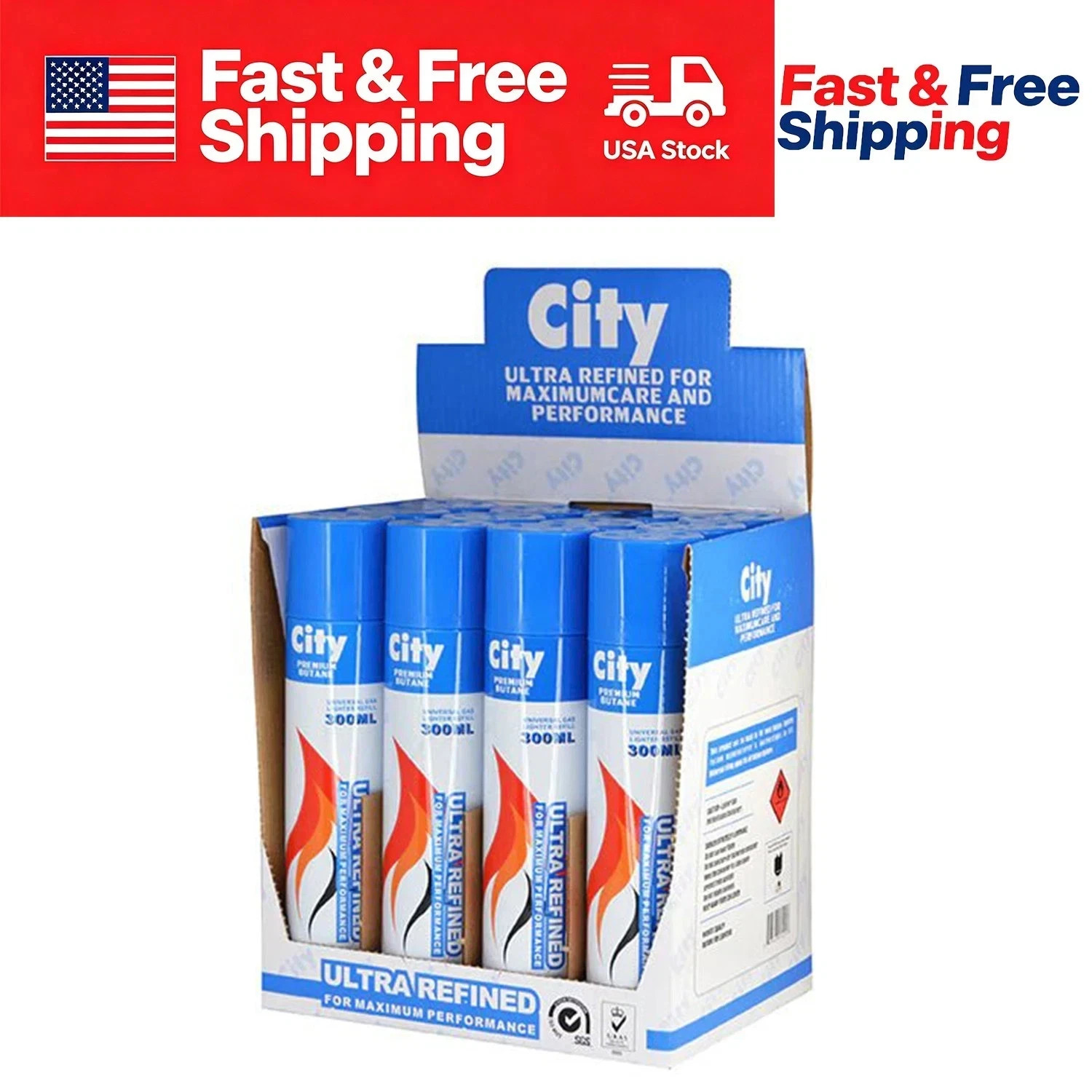 1 Can 7X Premium Butane Lighter Gas Fuel Refill 300mL 10.14 oZ Cartridge