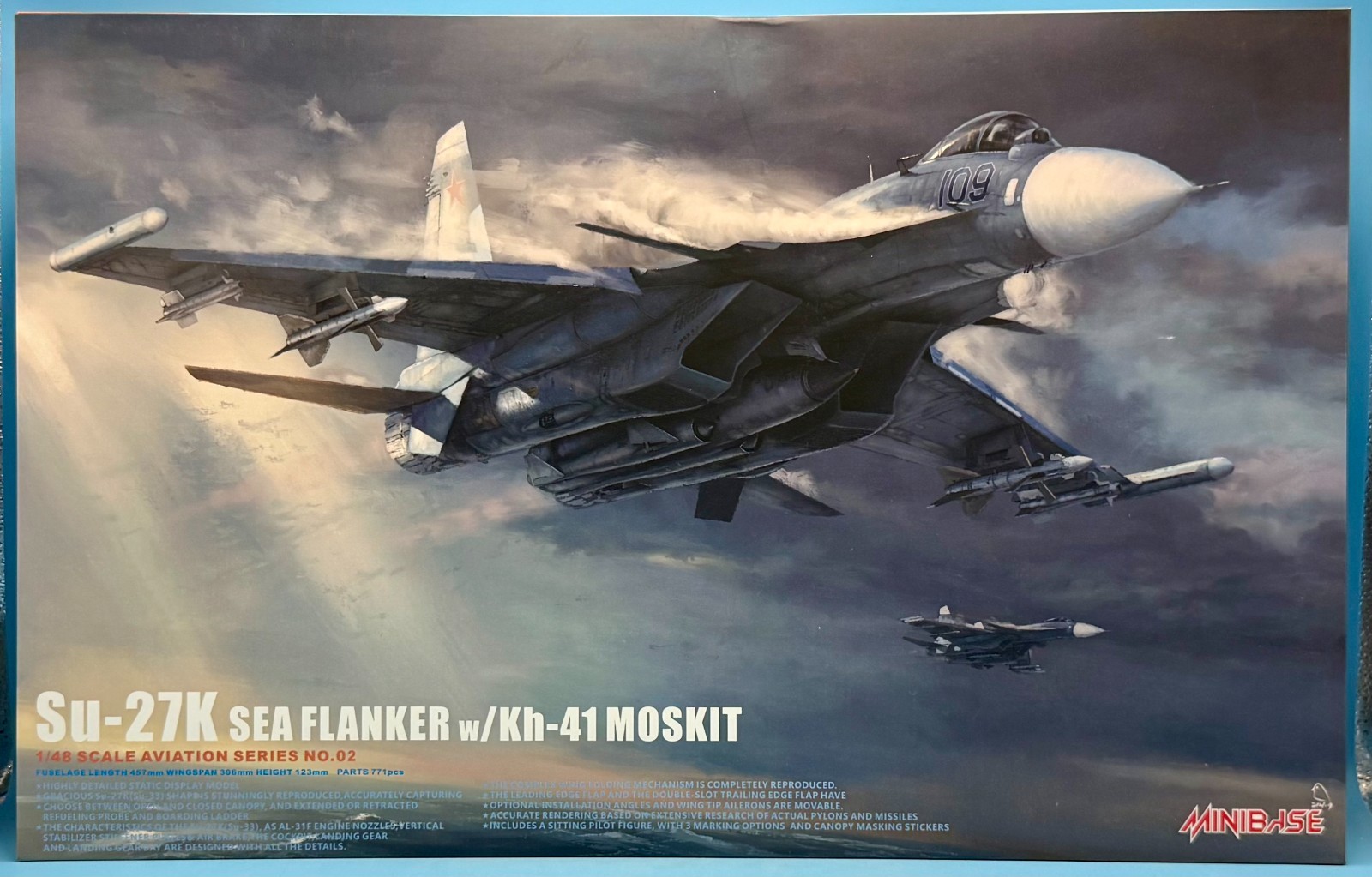 *US/CA Stock* Minibase 8002 1/48 Su-27K Sea Flanker w/ Kh-41 Moskit Brand New