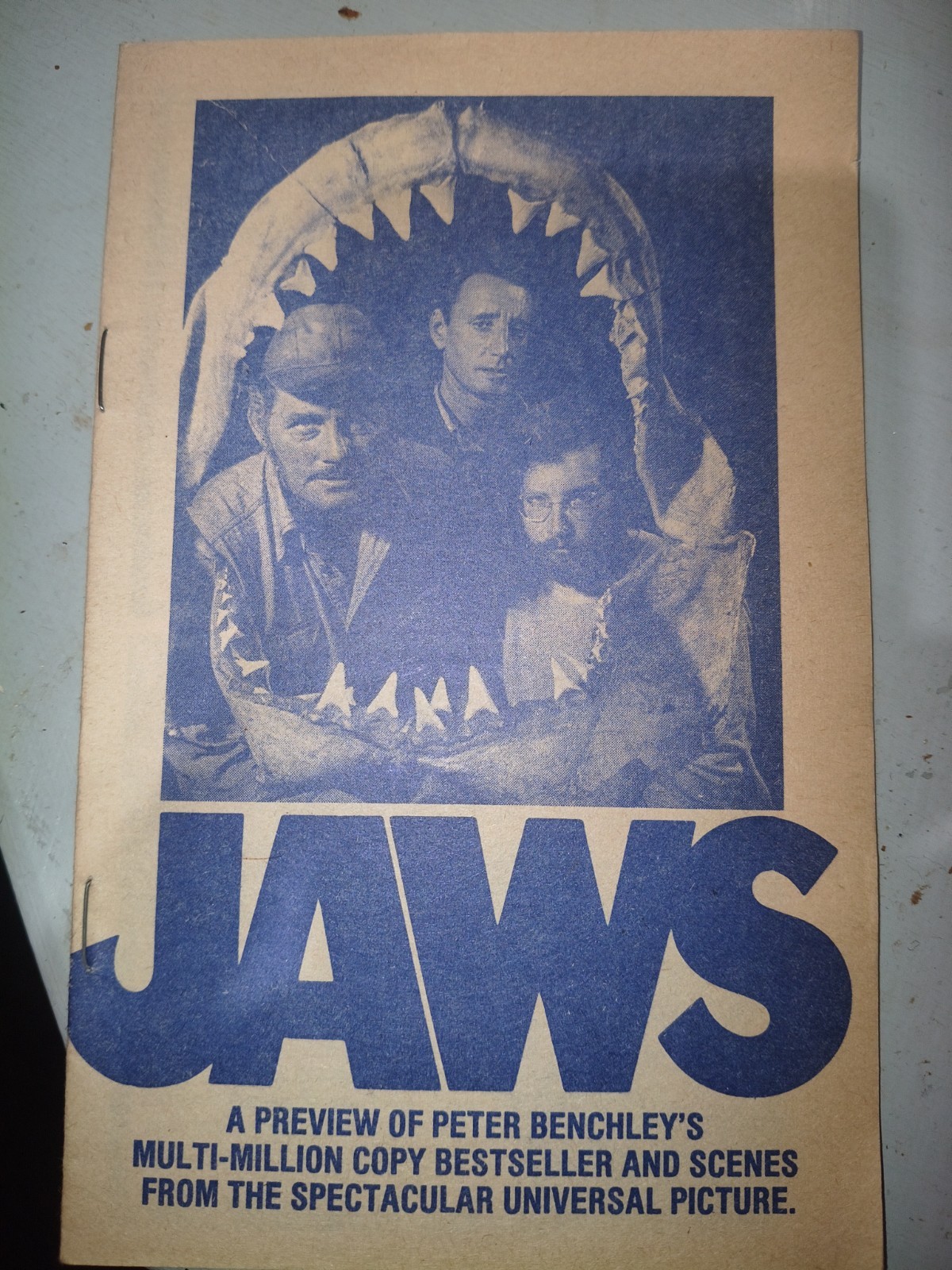 Rare 1974 Jaws Original Movie Preview Booklet Peter Benchley Great Condition