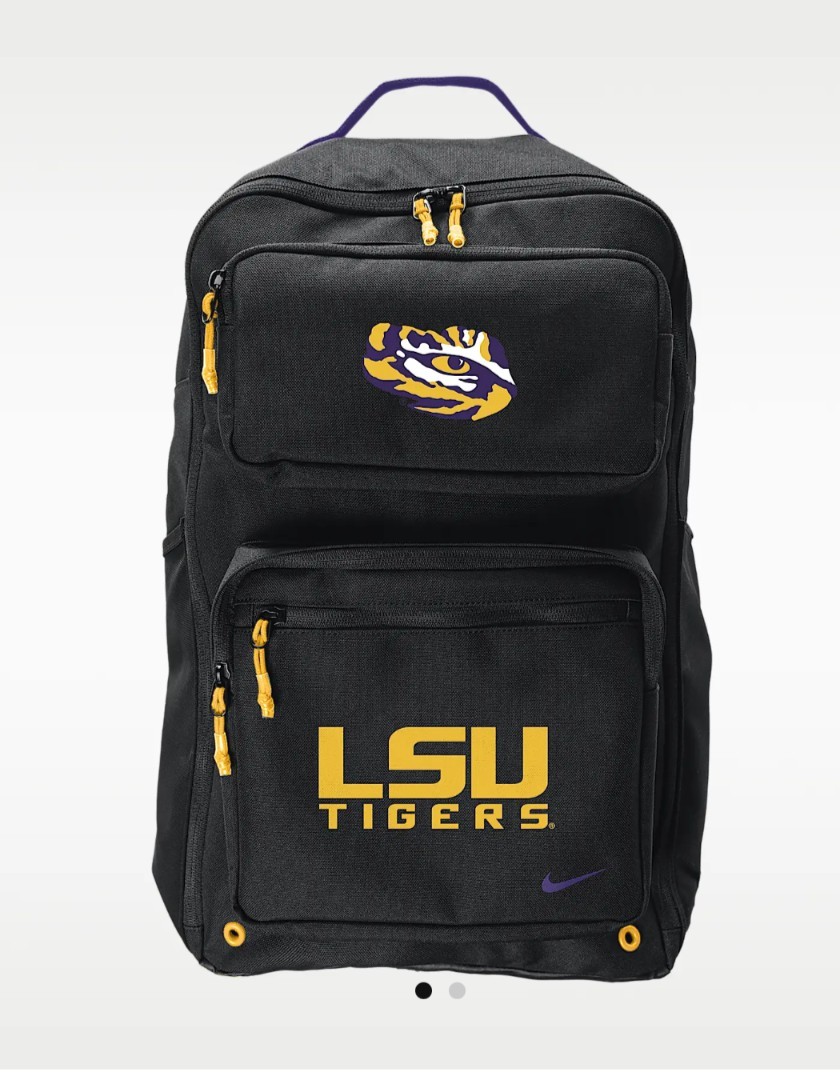 Nike Utility Heat LSU Tigers Team Issued Black Backpack Nike Utility Heat LSU Tigers Team Issued Black Backpack
