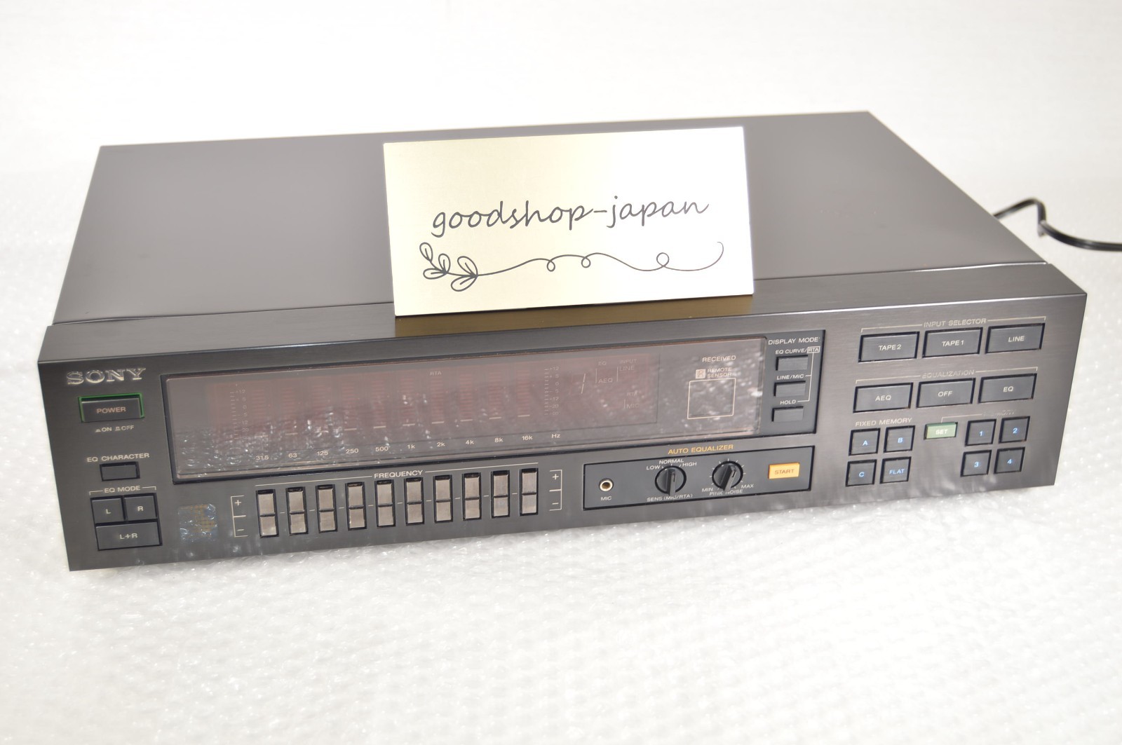 Sony SEQ-333ES Program Equalizer 10-Band Stereo Graphic Equalizer Working