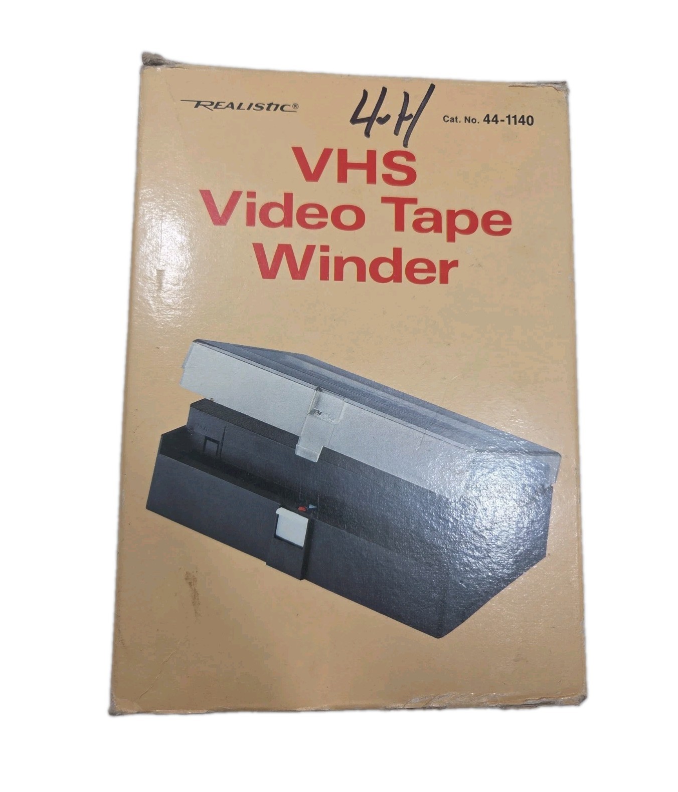 Vintage Realistic Portable VHS Videotape Winder Rewinder 44-1140 