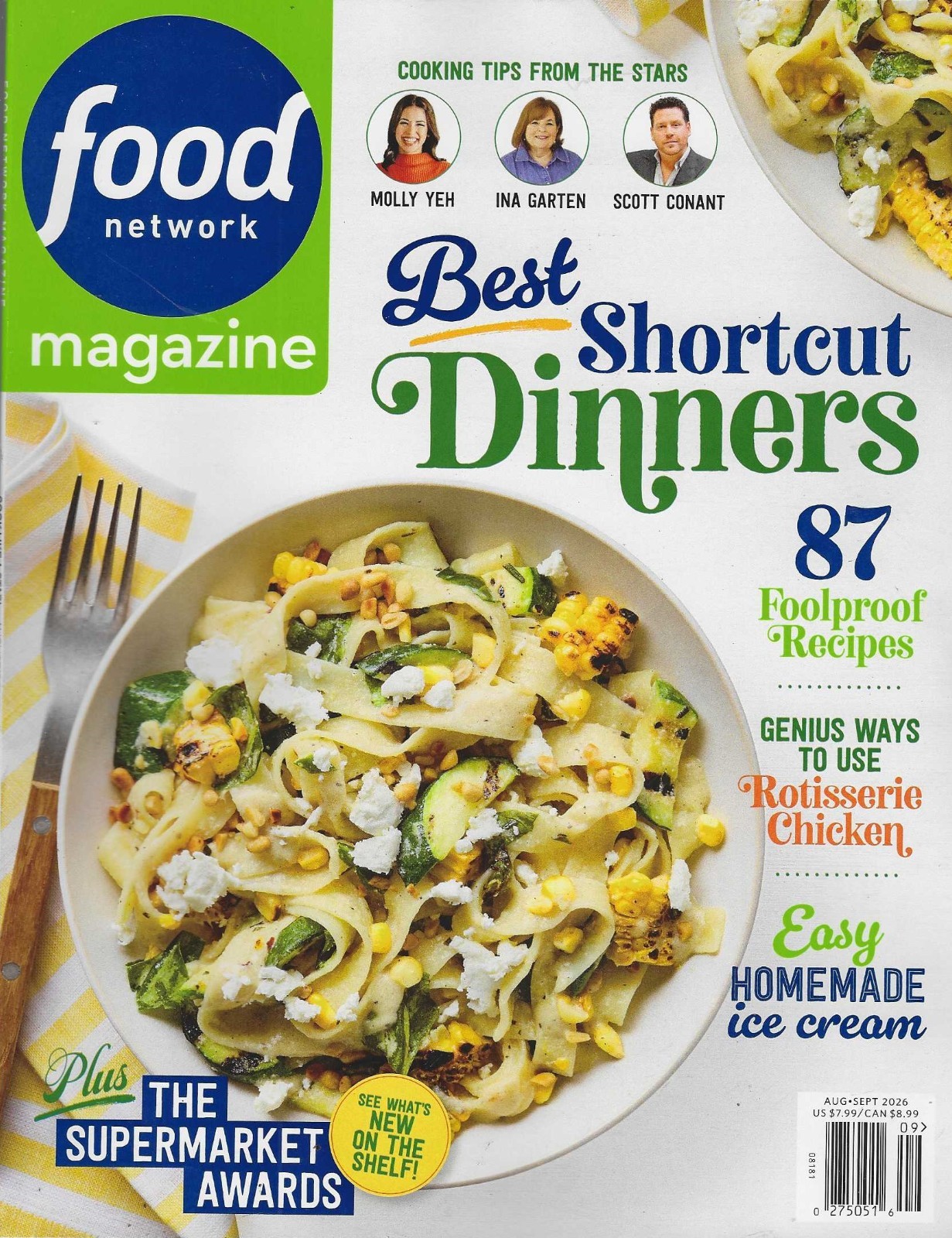 Food Network Magazine August / September 2026: Shortcut Dinners Food Network Magazine August / September 2026: Shortcut Dinners