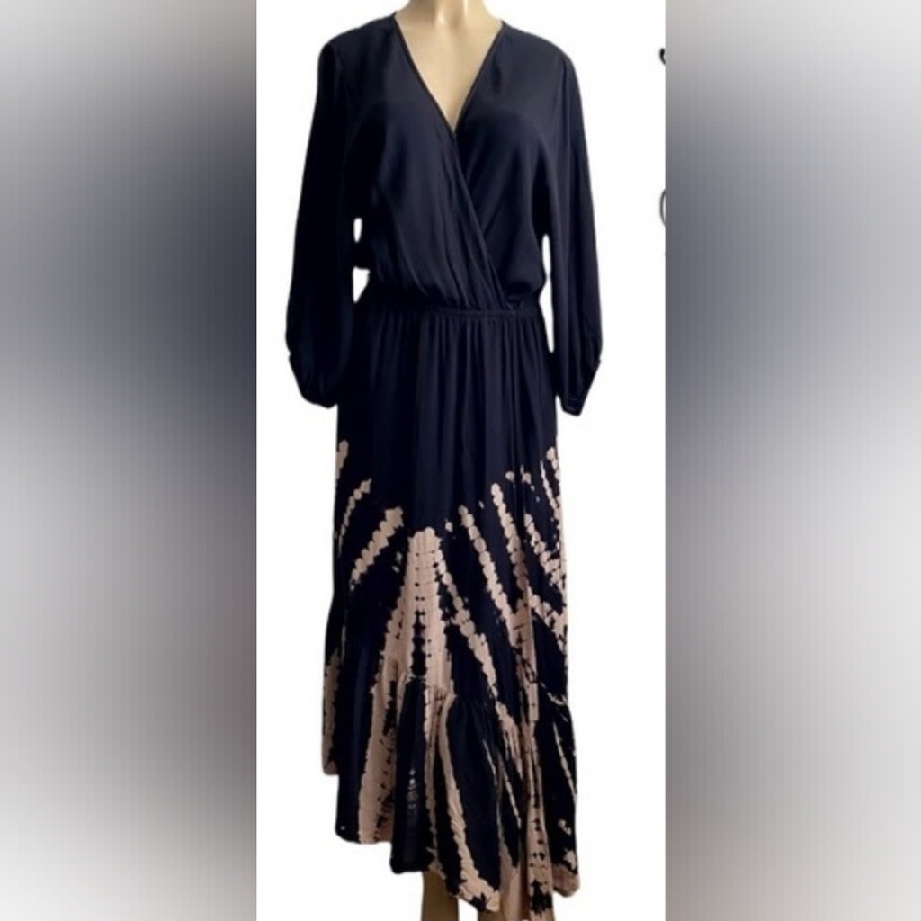 Young Fabulous & Broke NWT Tie Dye Asymmetrical Faux Wrap Jillian Dress.
