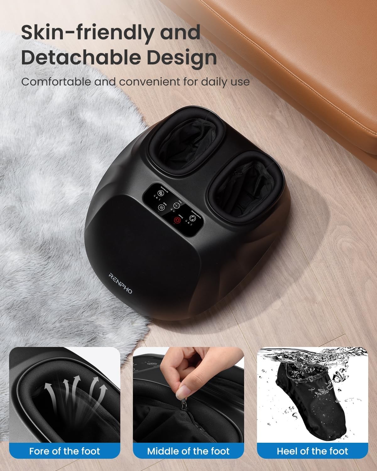 RENPHO Shiatsu Foot Massager with Heat for Plantar Fasciitis FSA HSA Eligible US