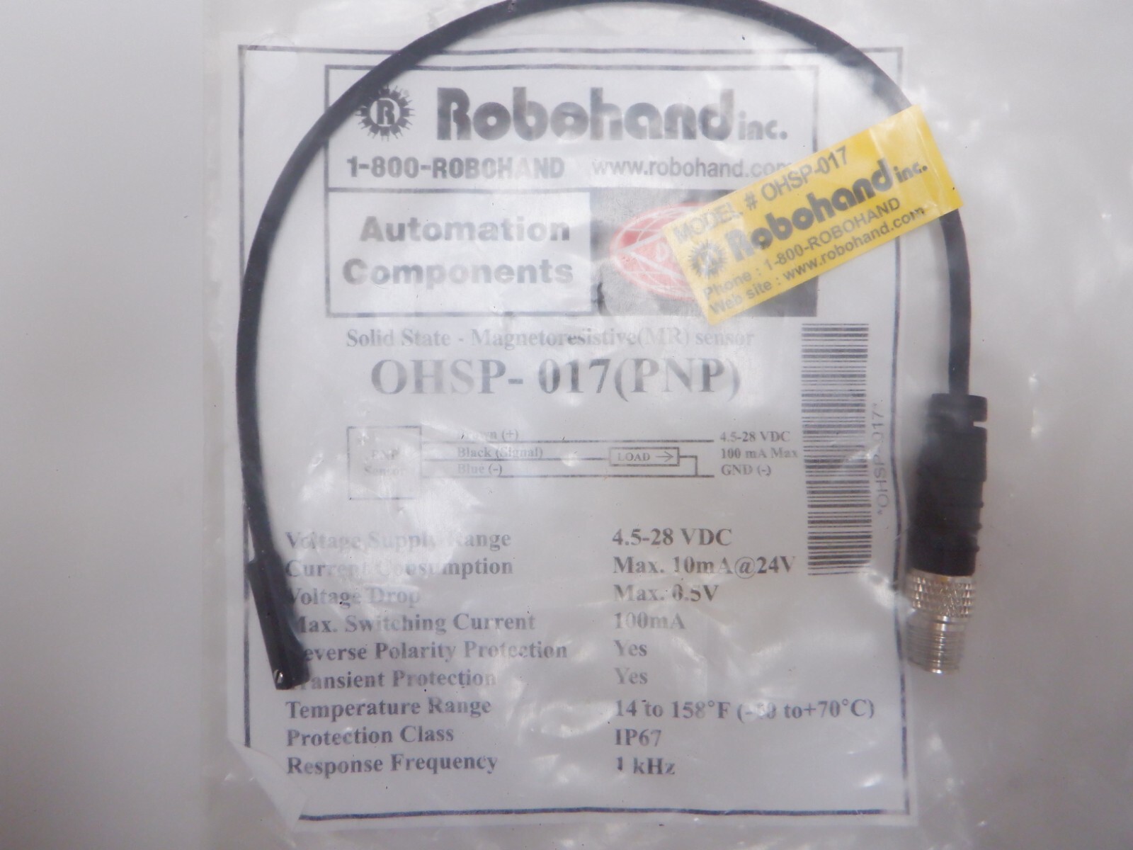 Destaco Robohand OHSP-017 Solid State Sensor Destaco Robohand OHSP-017 Solid State Sensor