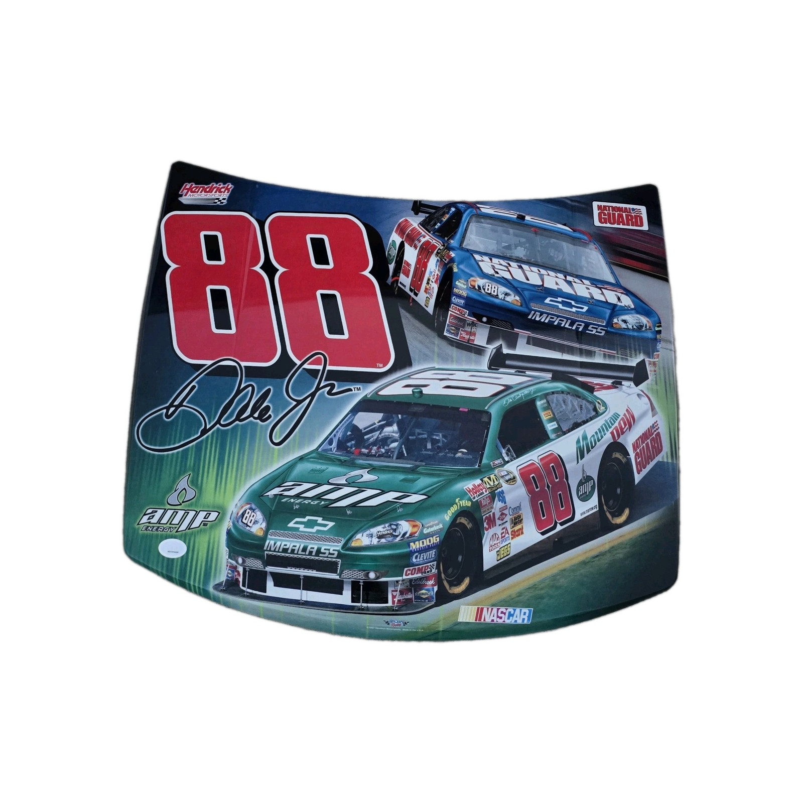 Dale Jr #88 NASCAR Hendrick Motorsports Replica Race Car Hood Panel 25”x30”