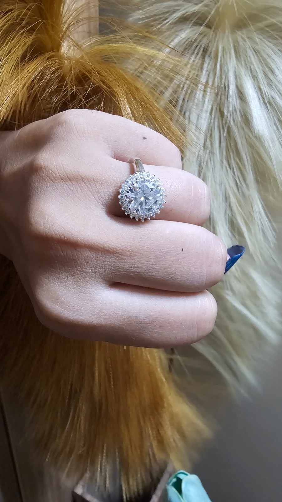 5 Ct prong Solitaire Round Cut CVD/Diamond Engagement Ring VS1 F White Gold 14k