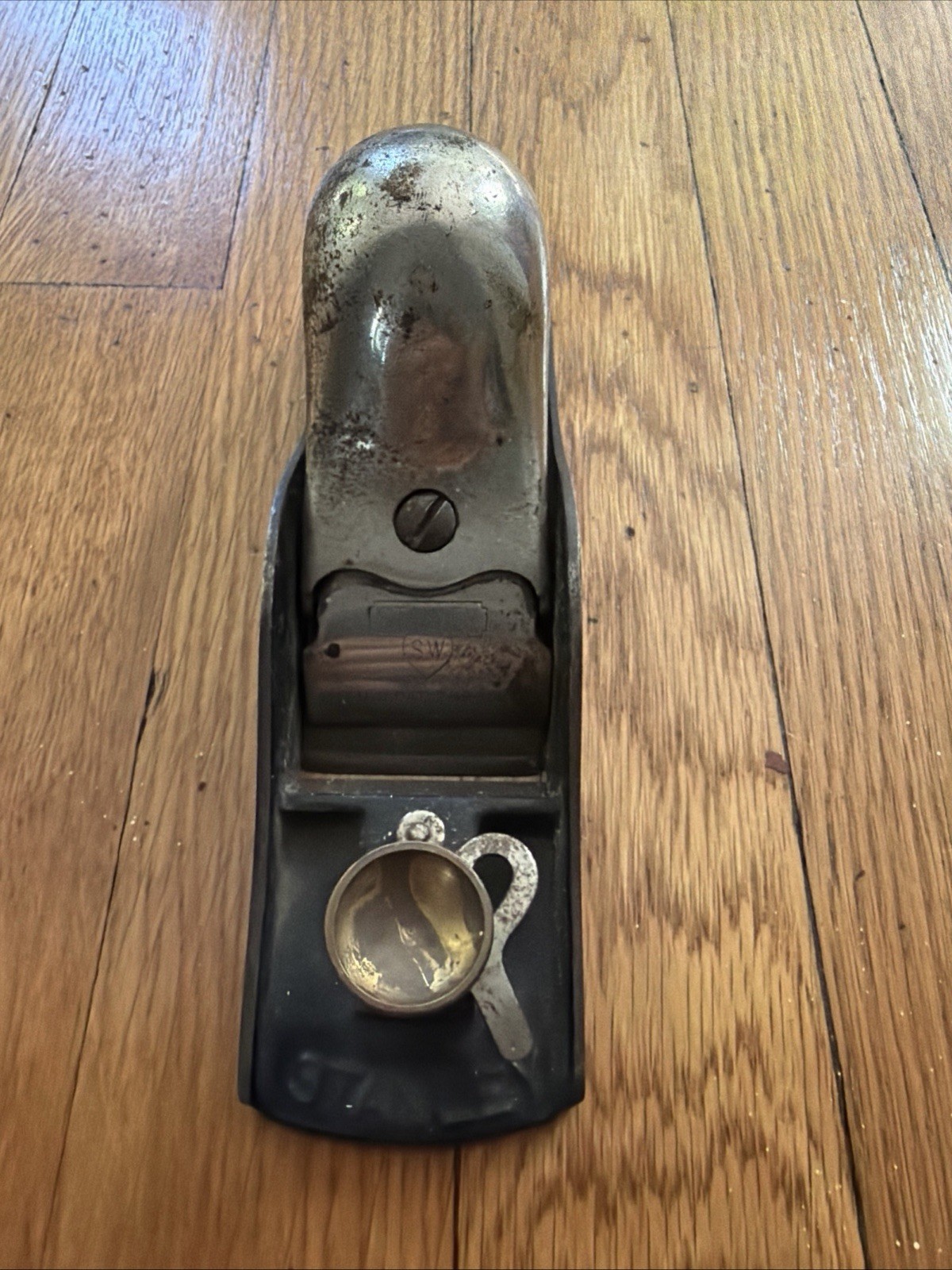 Vintage Stanley No. 18 Sweetheart Knuckle Joint Adjustable Block Plane Pat 1913 Vintage Stanley No. 18 Sweetheart Knuckle Joint Adjustable Block Plane Pat 1913