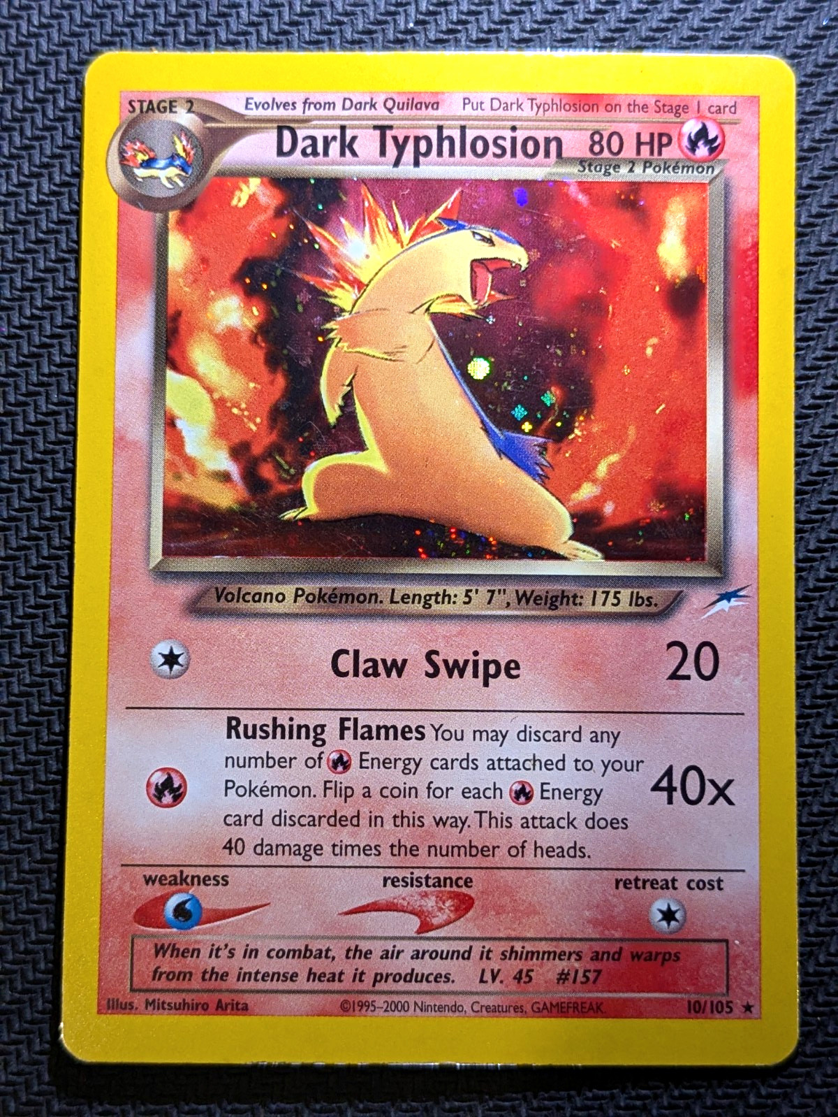 Wizards of the Coast Dark Typhlosion 10/105 Neo Destiny Holo Rare Unlimited