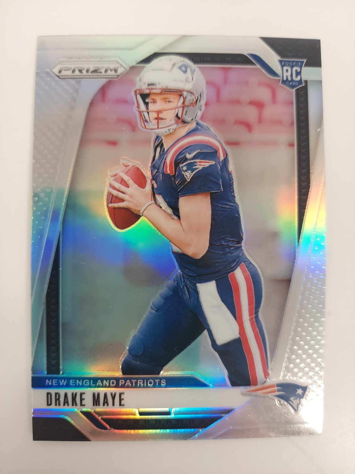 DRAKE MAYE 2024 PRIZM SILVER PRIZM ROOKIE RC SP #329 PATRIOTS NICE