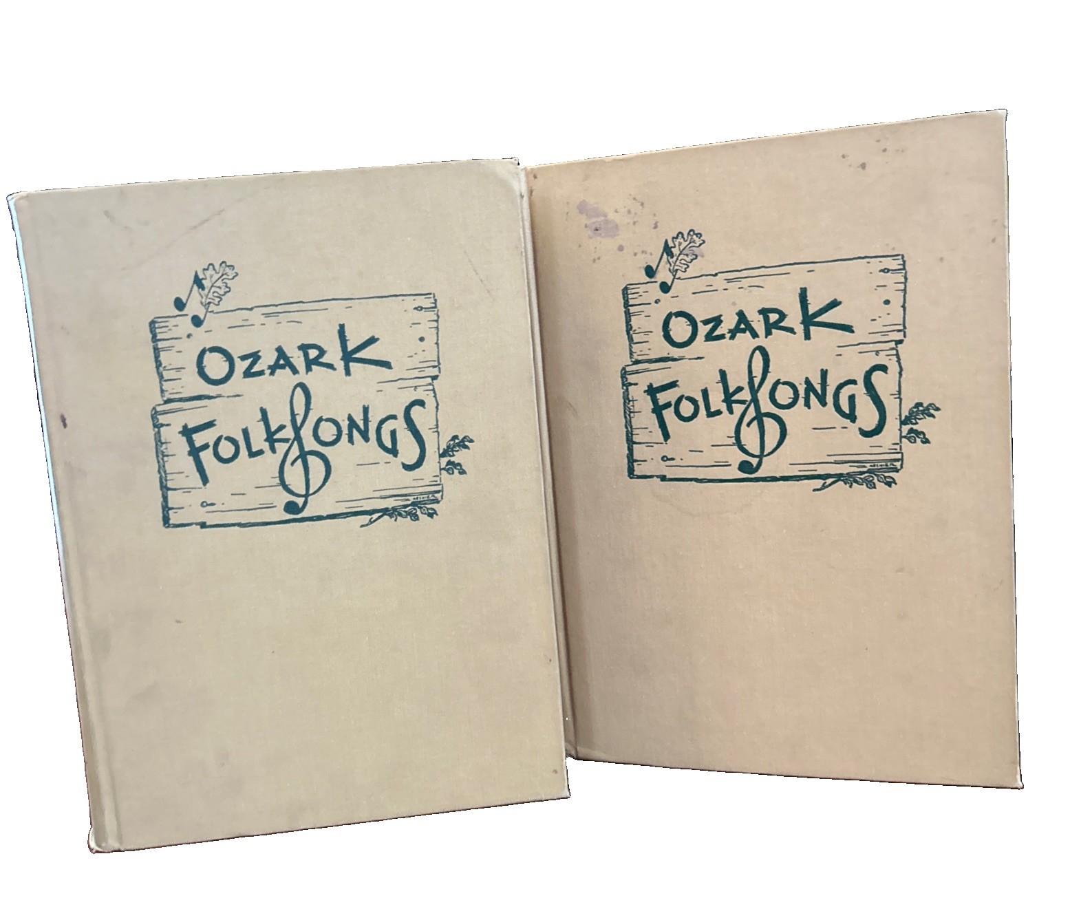 VTG Ozark Folk Songs Vol 2 & 3 LOT by V Randolph 1st Ed 1949 MO Hist Society HC
