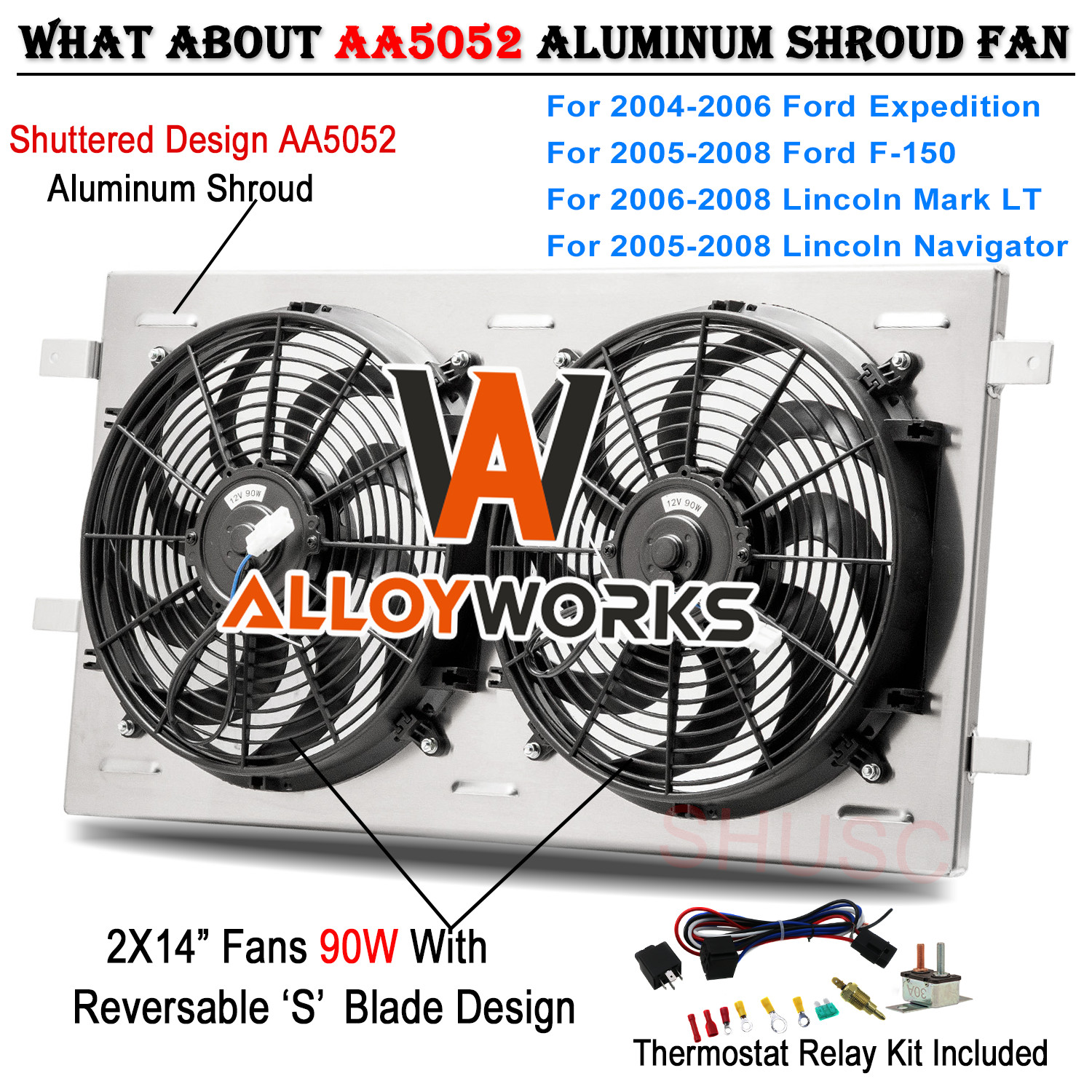 Shroud Electric Fan Relay For 05-08 Ford F150 Lincoln Navigator 04-06 Expedition