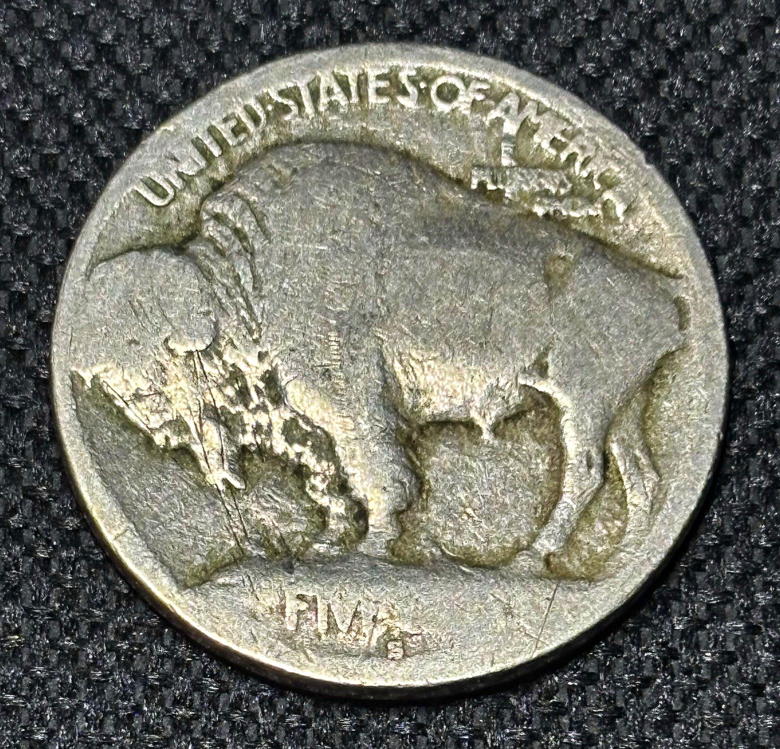 1913 S type 1 Buffalo Nickel—semi key date—ACID TREATED—NIC-A-DATE TREATED 1913 S type 1 Buffalo Nickel—semi key date—ACID TREATED—NIC-A-DATE TREATED