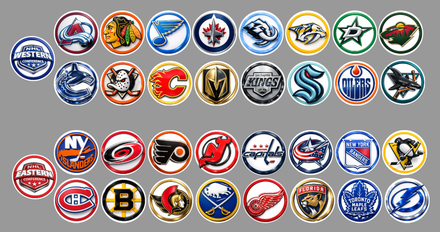 NEW Handmade Hockey Team Magnets 2 NEW Handmade Hockey Team Magnets 2