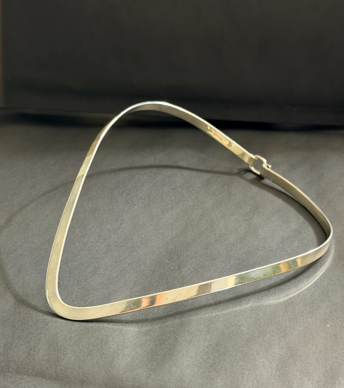 Vintage Sterling Silver V-Shaped Collar Choker Necklace Mexico .925 beautiful