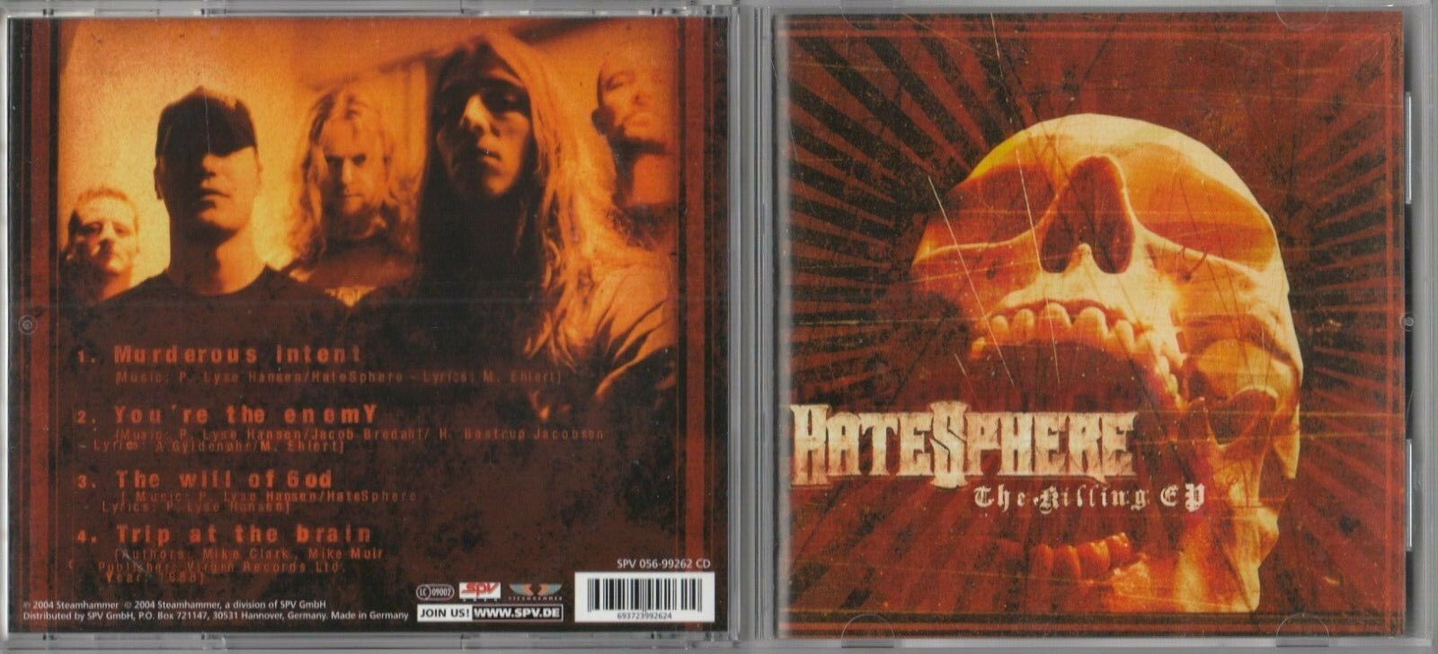 Hatesphere - The Killing EP [EP]  (CD, Jan-2005, Steamhammer)