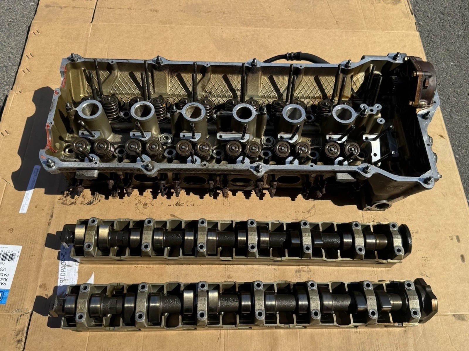 BMW M50B25TU Cylinder Head Assembly with Cams Trays and Vanos OEM