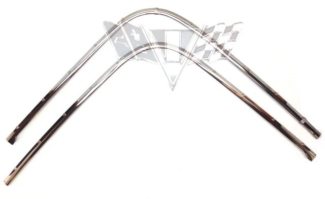 1961-1964 Chevy Original Convertible Pinchweld Moldings RESTORED