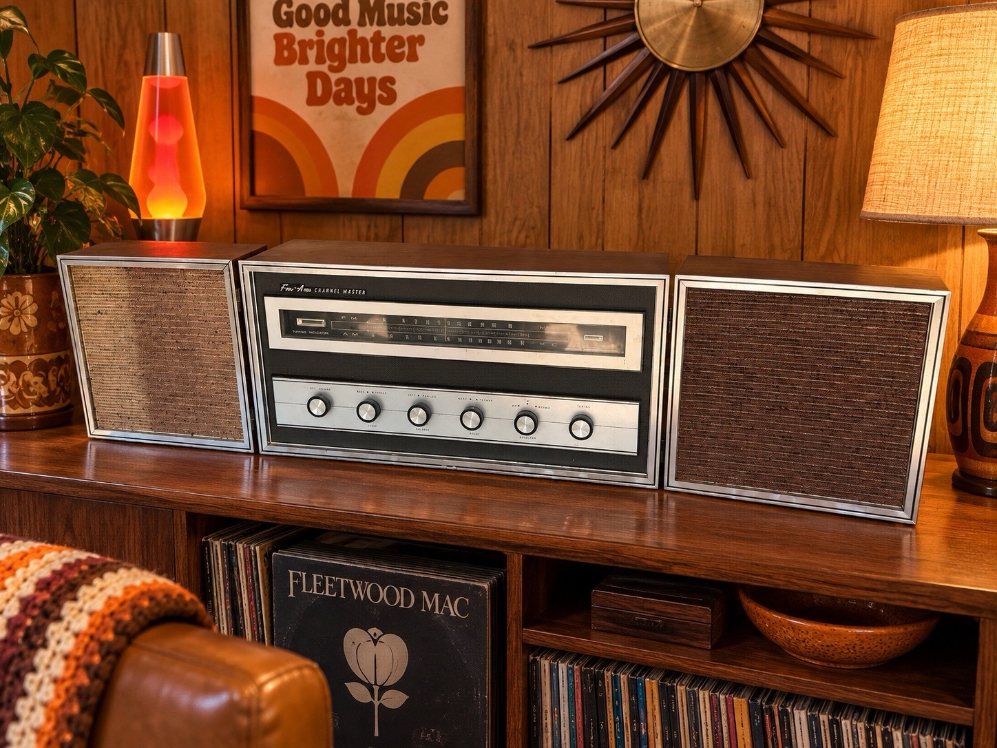 🍊Vintage 1960s Channel Master Multiplex FM/AM Stereo Radio | Model 6538 WORKS