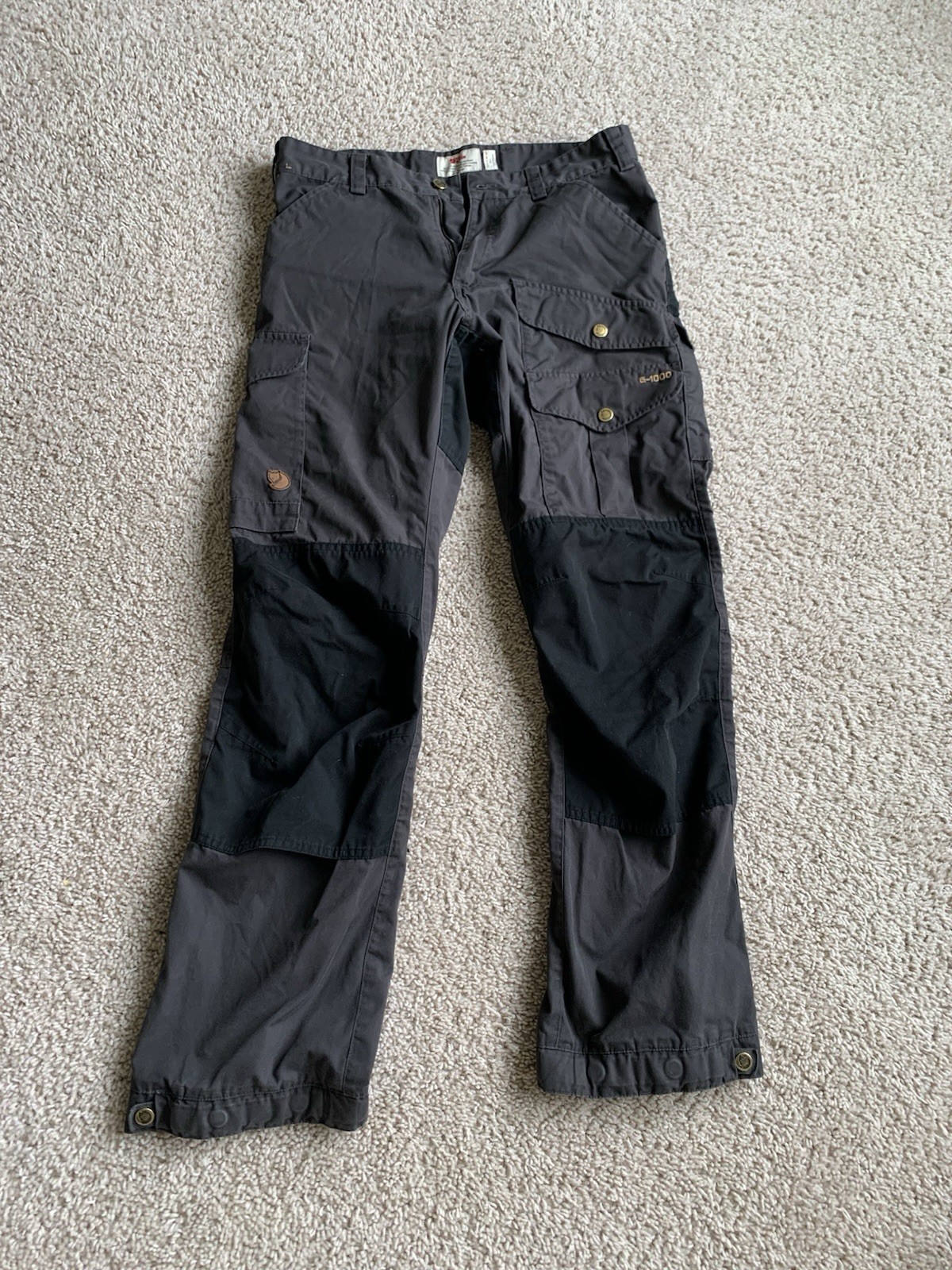 Fjallraven Vidda Men\'s Trekking Pants Black/Grey, EU47/US31-33 Fjallraven Vidda Men\'s Trekking Pants Black/Grey, EU47/US31-33