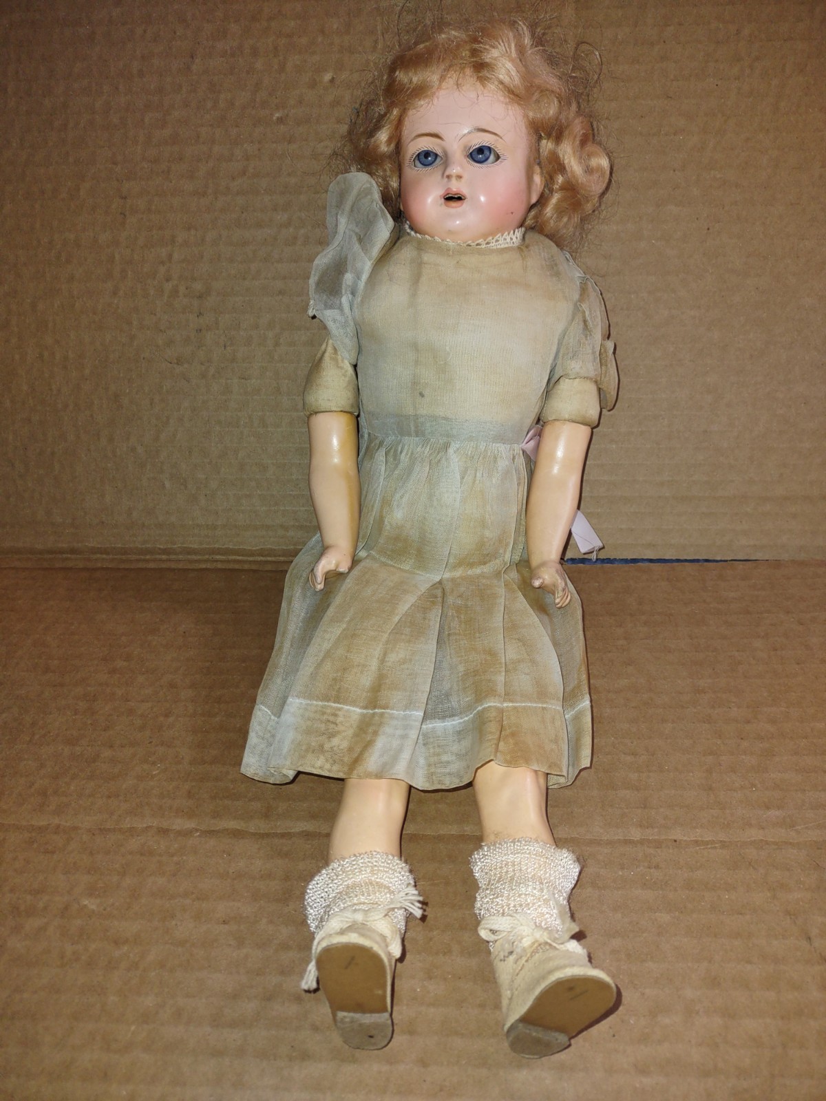 Antique Bisque Head Doll 16.5 Inch *Unmarked* Antique Bisque Head Doll 16.5 Inch *Unmarked*