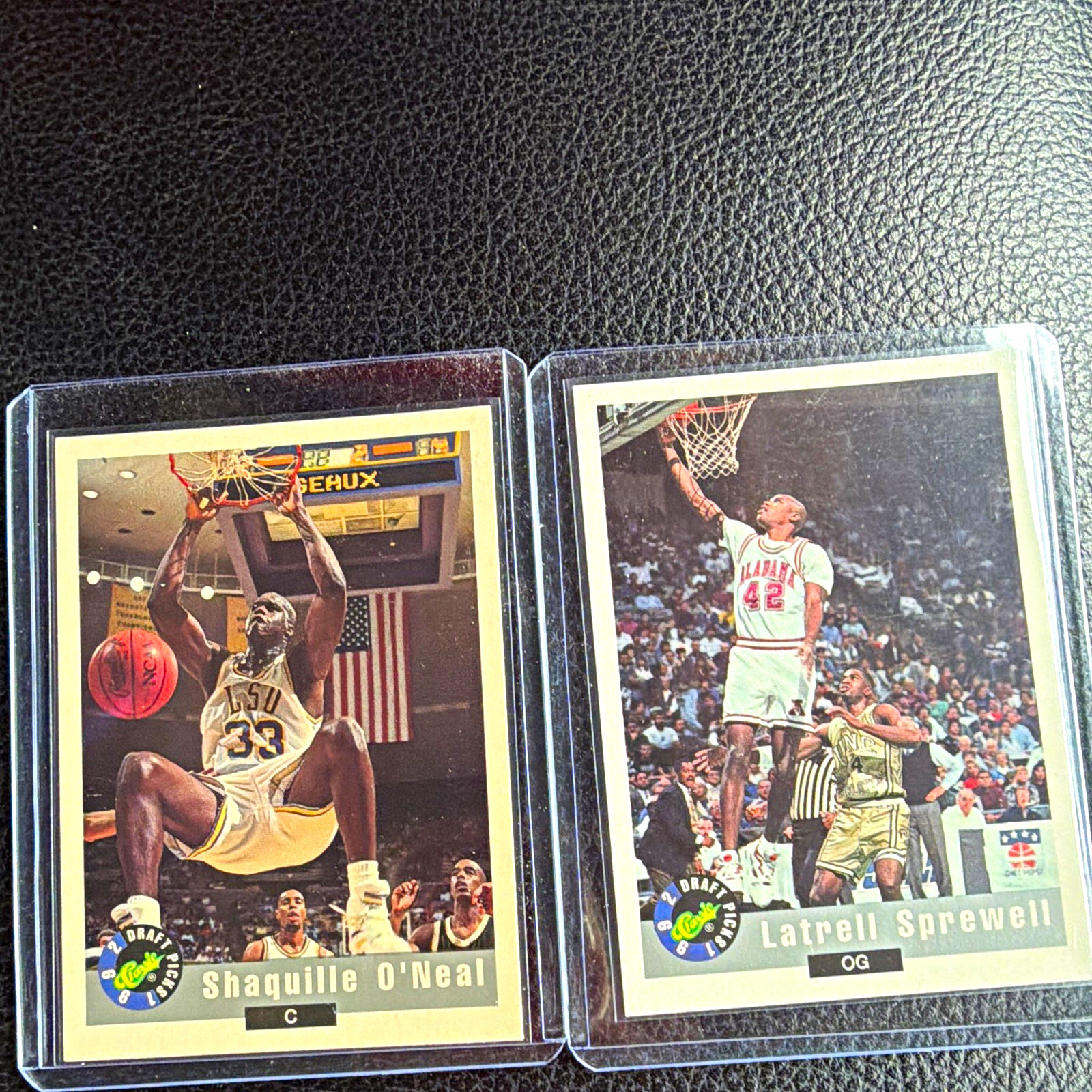 Classic 1992 Classic Draft Picks NCAA 6-Card Lot Shaq Sprewell Laettner
