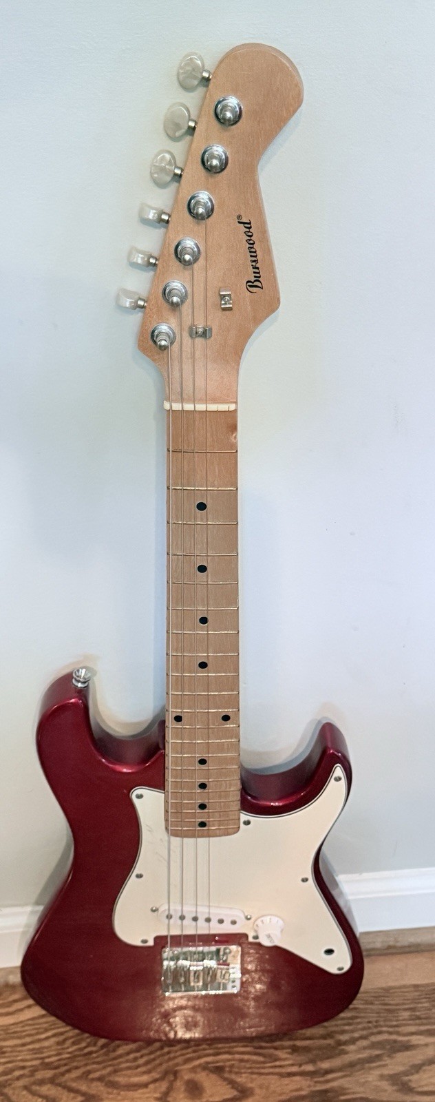 Burswood Red and White Electric Guitar mini-strat *see pictures*
