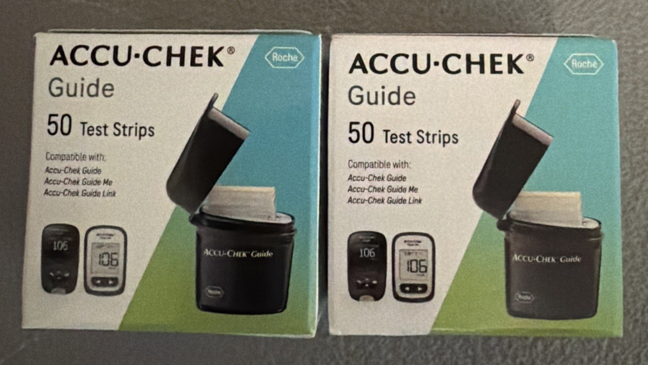 100 Accu-Chek Guide Strips Exp. 02/2027-12/2027 Cosmetic Imperfections 100 Accu-Chek Guide Strips Exp. 02/2027-12/2027 Cosmetic Imperfections