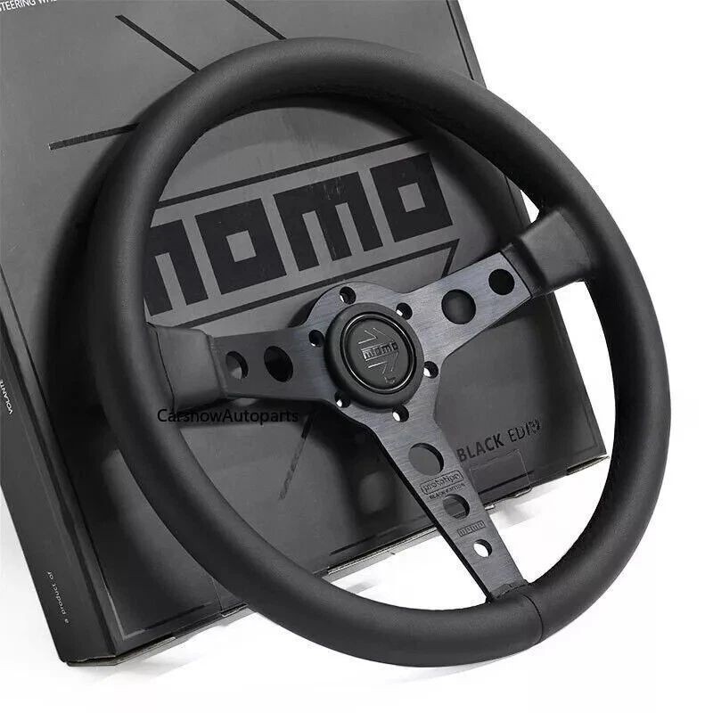 NEW MOMO Prototipo P5 Black Edition 350mm Steering Wheel Leathe