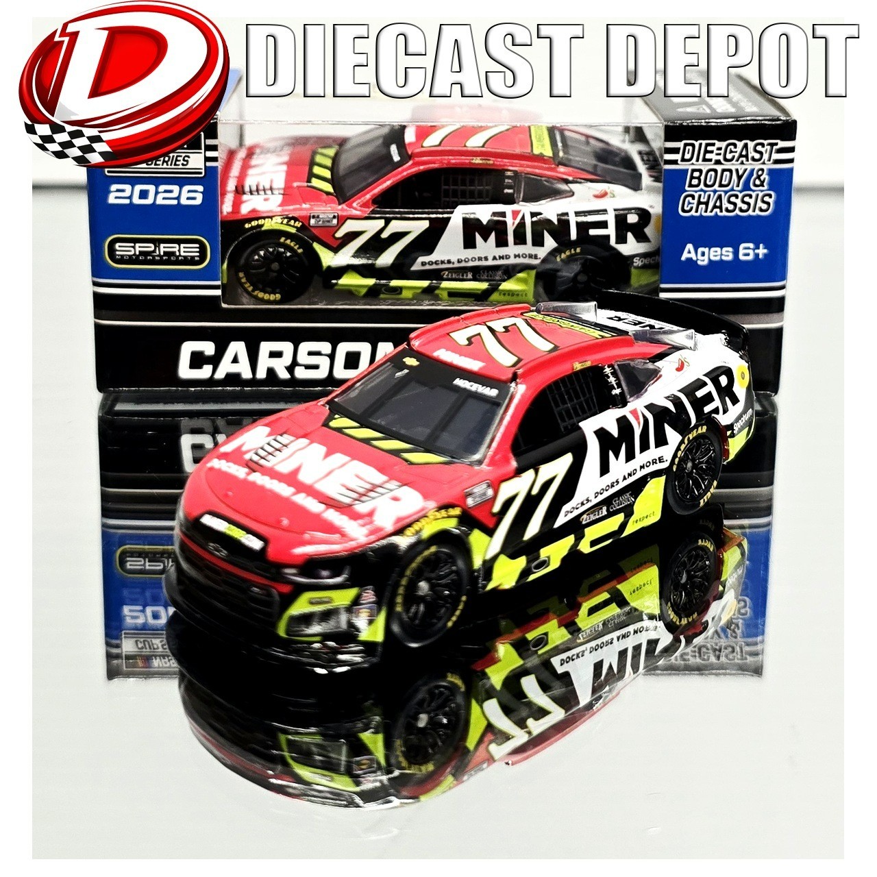 CARSON HOCEVAR 2026 MINER 1/64 ARC DIECAST LIMIT 1