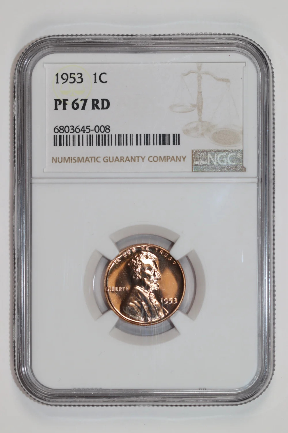 1953 PROOF LINCOLN WHEAT CENT NGC PR67 RD 1953 PROOF LINCOLN WHEAT CENT NGC PR67 RD