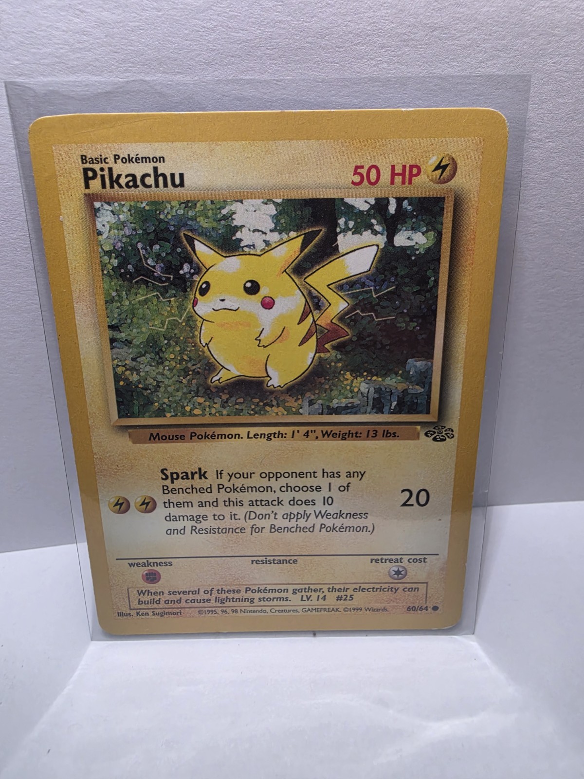 Pokemon 1999 Pikachu Jungle 60/64 50 HP English Regular Common