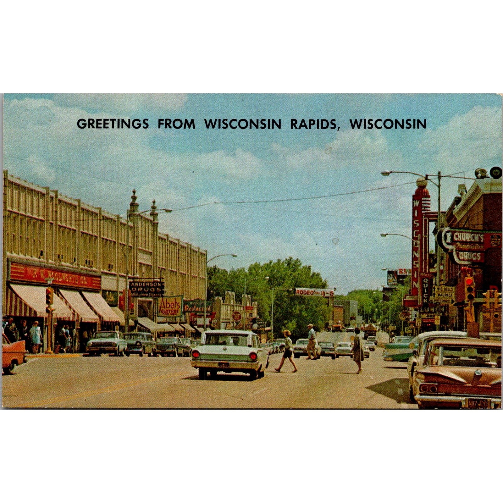 Wisconsin Rapids WI Built On The Banks Of WI River 1838 Vintage Postcard SP9-12 Wisconsin Rapids WI Built On The Banks Of WI River 1838 Vintage Postcard SP9-12