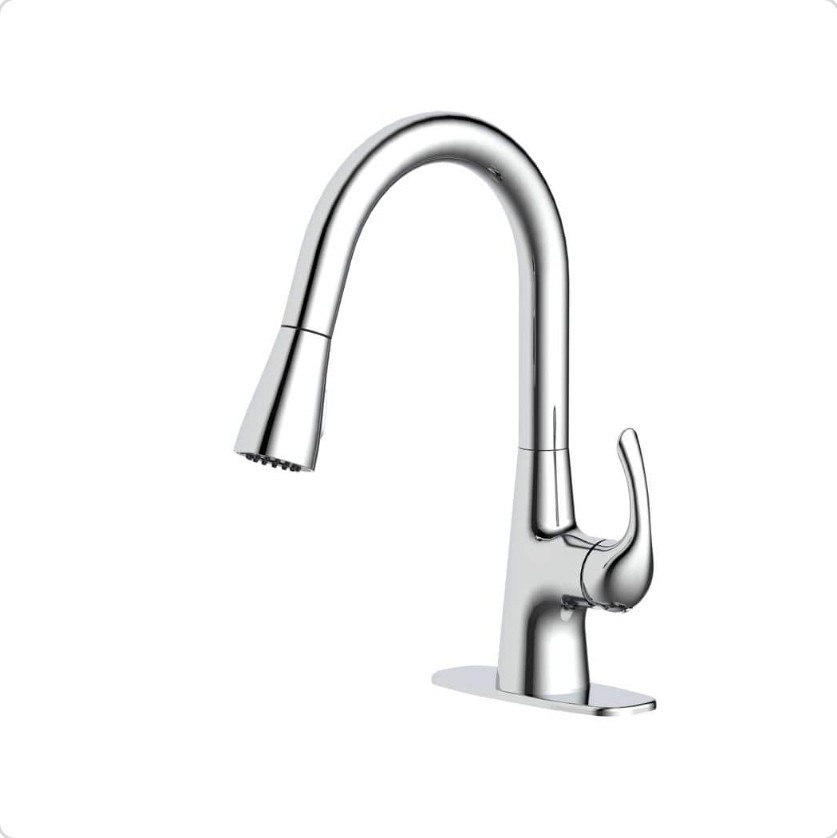 Glacier Bay Clare Single Handle Pull Down Laundry Utility Faucet Chrome Open Box