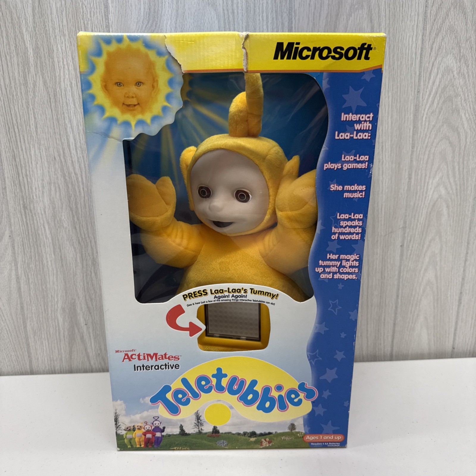 ActiMates 1998 Microsoft Interactive Teletubbies Laa Laa NEW Sealed