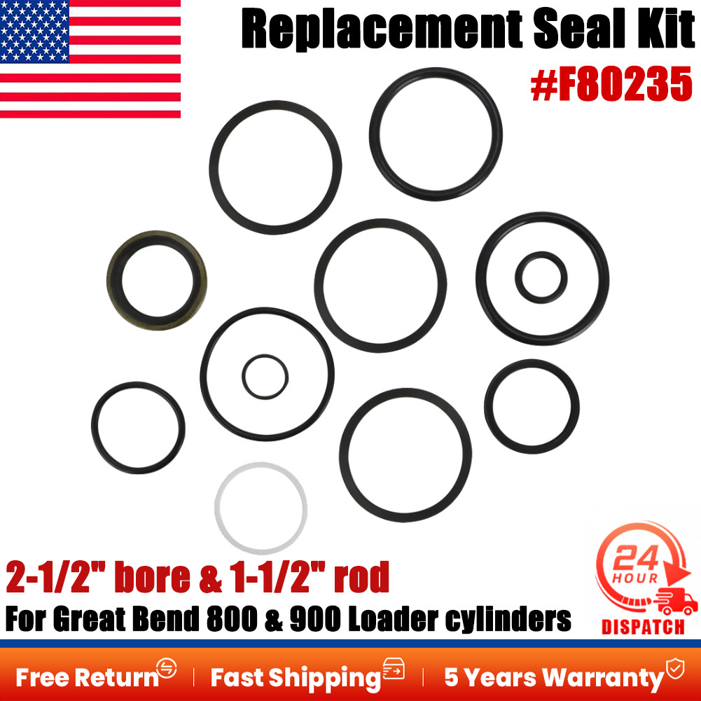 For Great Bend 800 & 900 Loader Cylinders Rubber Replacement #F80235 Seal Kit US