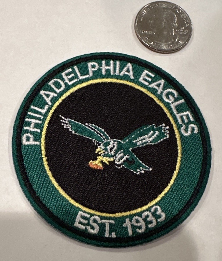 Philadelphia Eagles vintage embroidered iron  on logo patch 3”x 3\