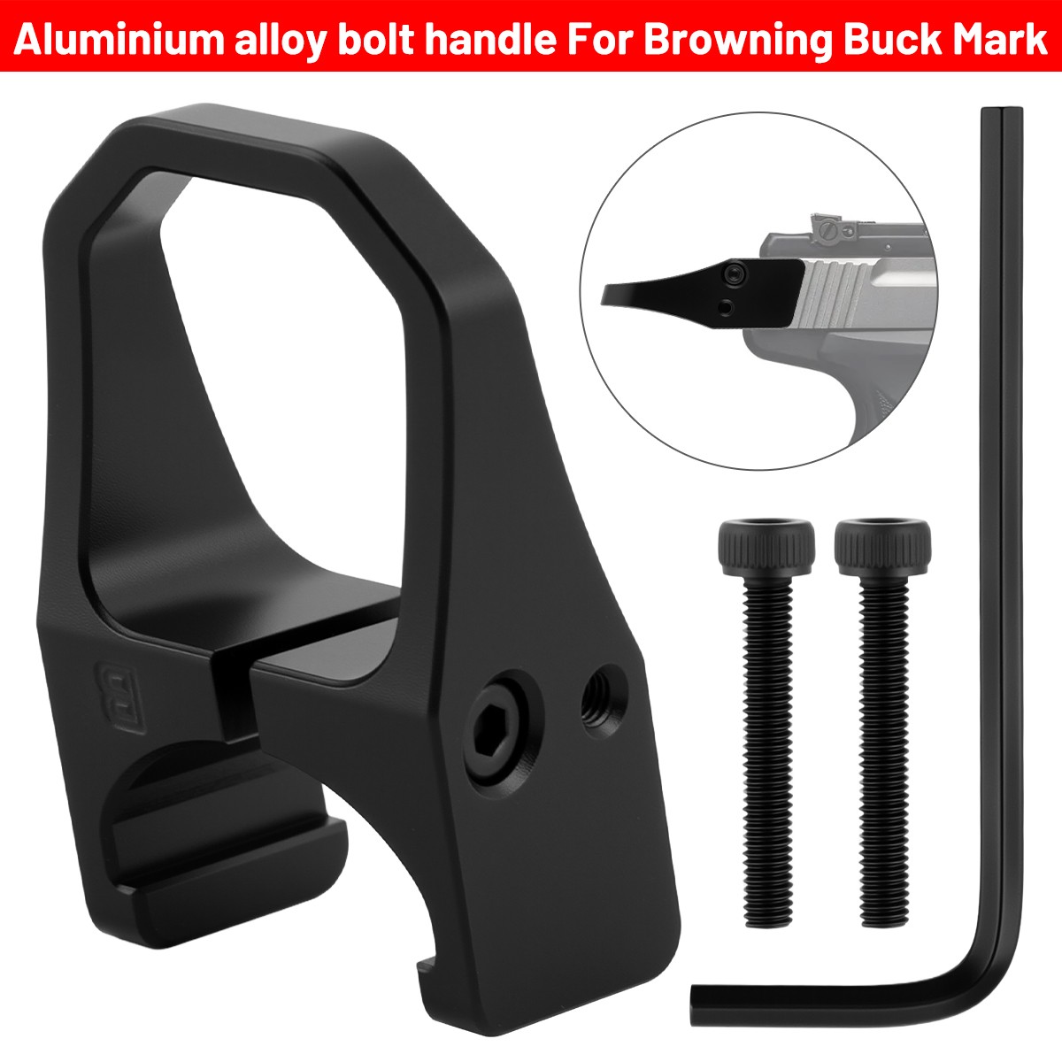 Duty Aluminum Bolt Racker Handle Charging Ring Charger for Browning Buck Mark