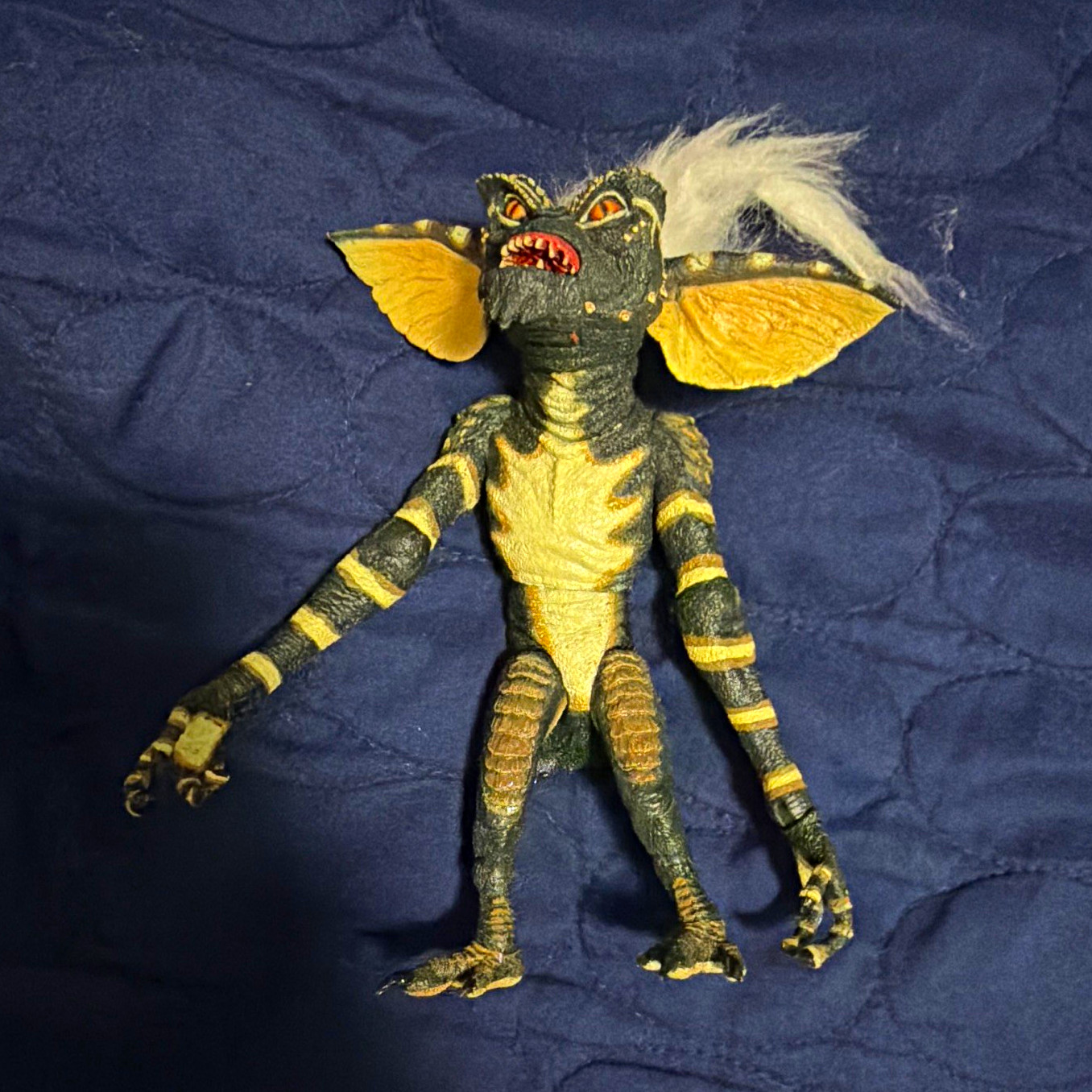 Stripe Gremlins Gremlin Action Figure Plastic Black Yellow Mohawk White Hair