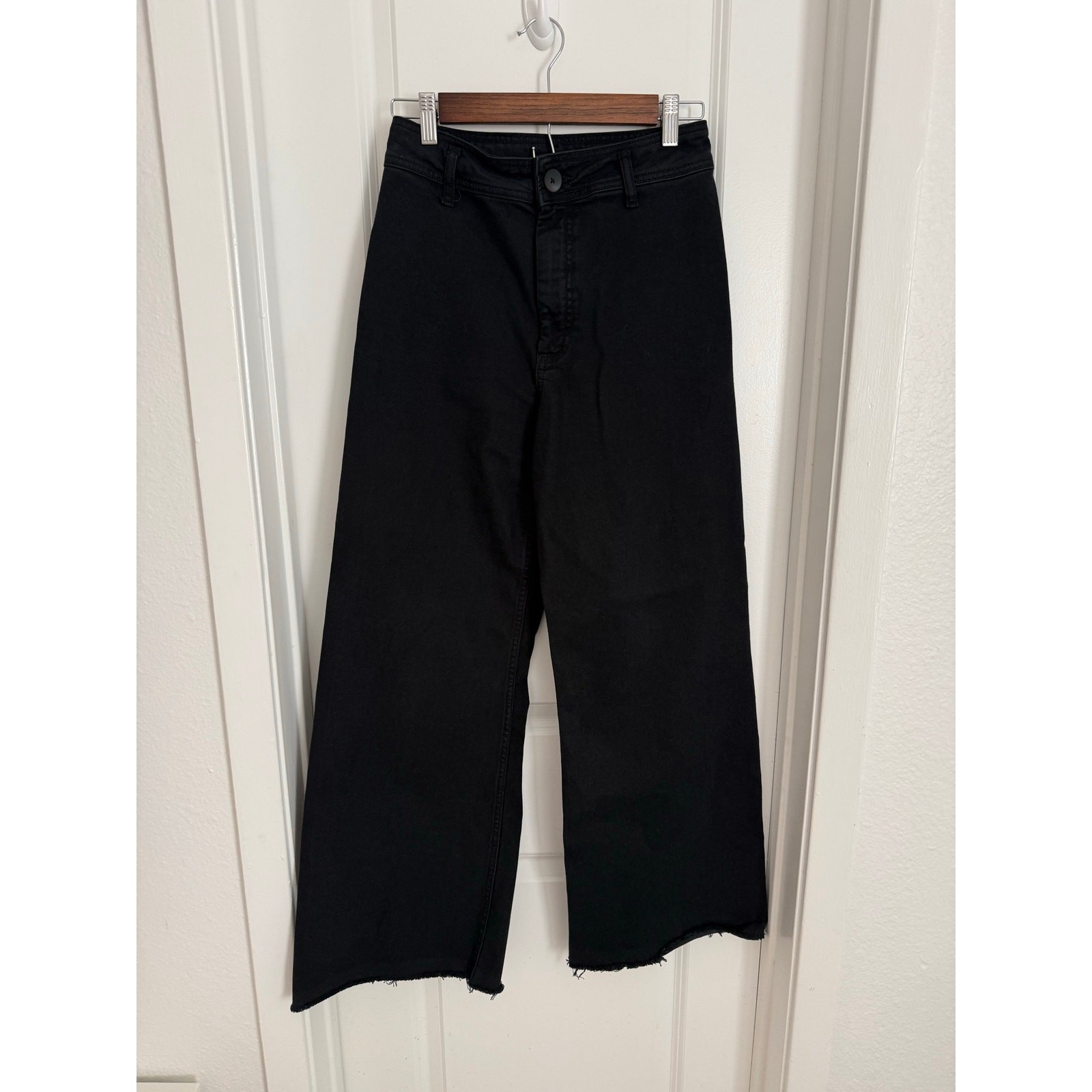 Zara Marine Pant High Waisted Wide Leg Black Pants Size 6 Zara Marine Pant High Waisted Wide Leg Black Pants Size 6