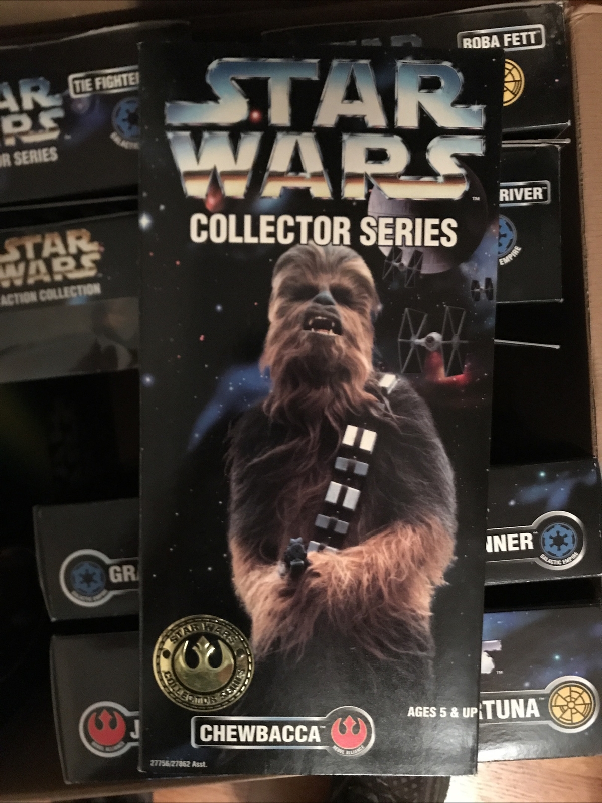 Star Wars RARE 1996 12” Collector Series Chewbacca  Sealed AFA ready hard 2 find