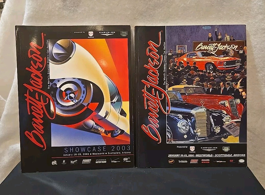 VINTAGE 2003 & 2004 BARRETT JACKSON CAR AUCTIONS SHOWCASE CLASSIC CAR PREVIEWS