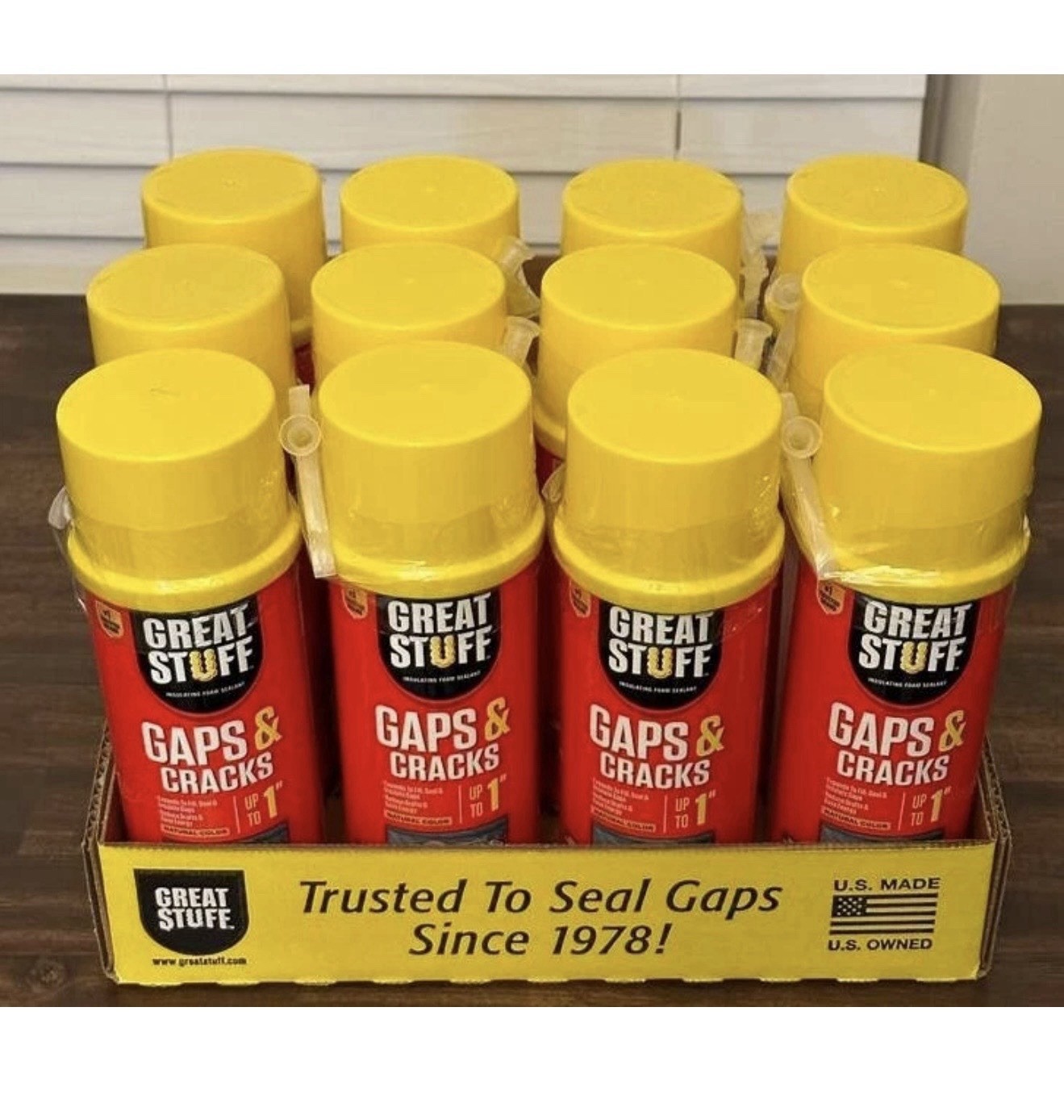 12 Cans Great Stuff Gaps & Cracks Expanding Foam Sealant Insulation 12oz 12 Cans Great Stuff Gaps & Cracks Expanding Foam Sealant Insulation 12oz